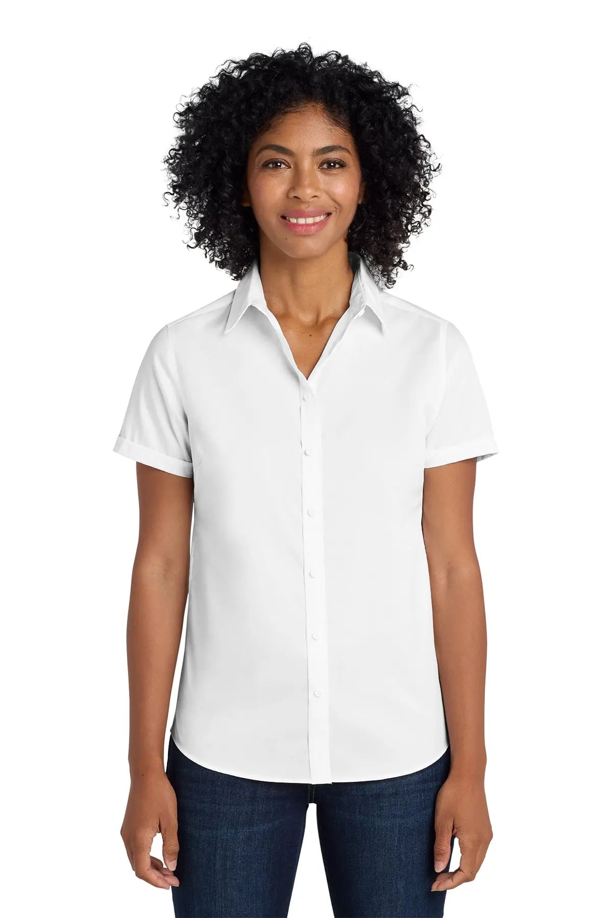Port Authority® Women's Short Sleeve SuperPro™ Twill Shirt #L664