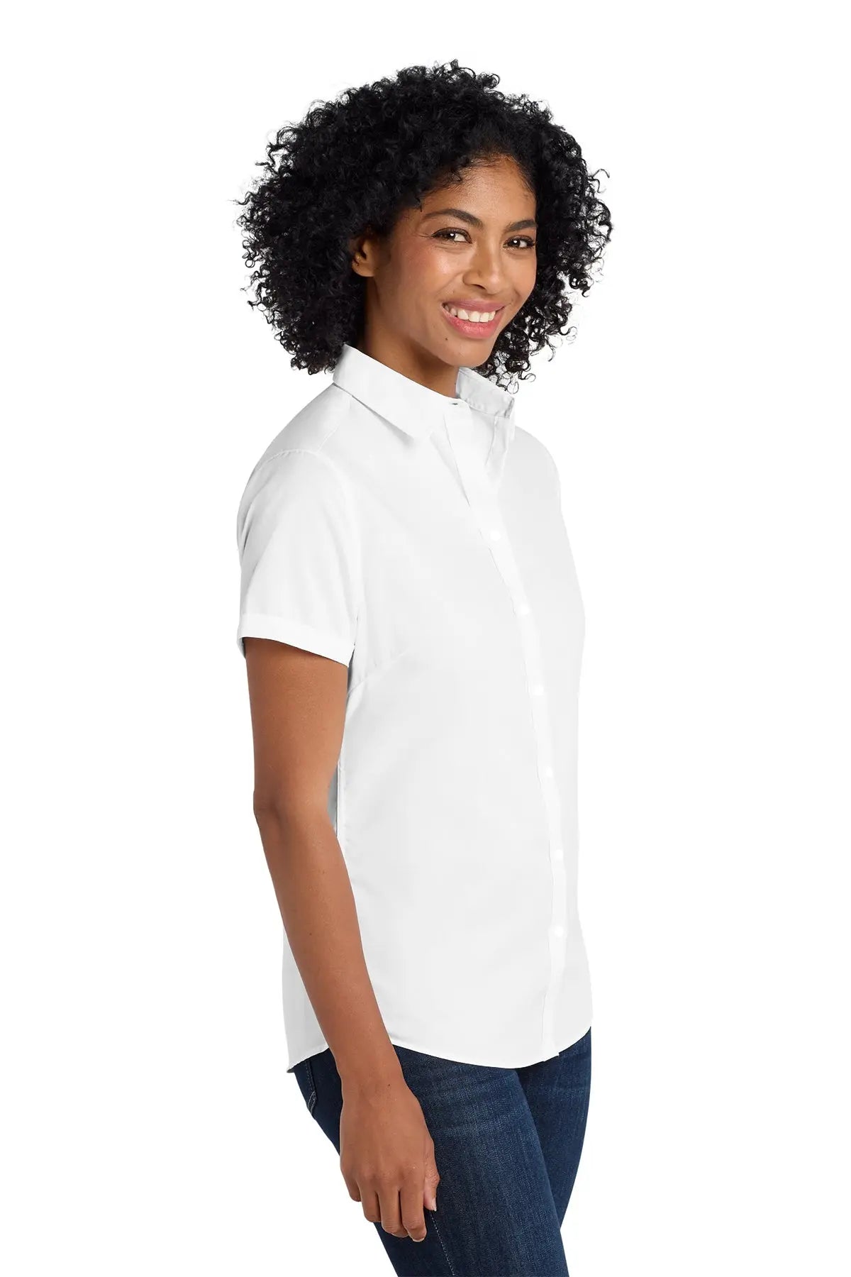 Port Authority® Women's Short Sleeve SuperPro™ Twill Shirt #L664