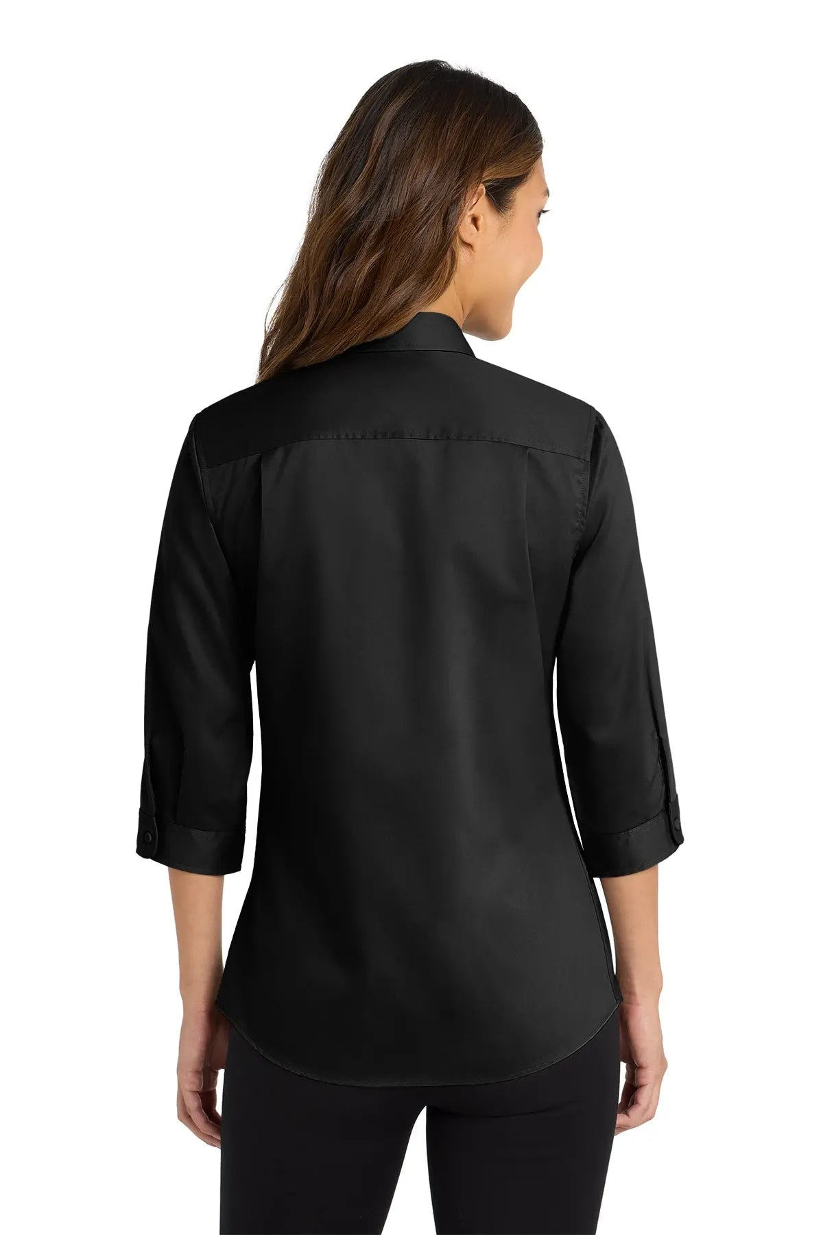 Port Authority® Women's 3/4-Sleeve SuperPro™ Twill Shirt #L665