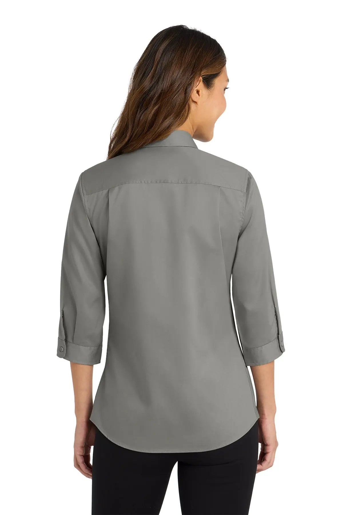 Port Authority® Women's 3/4-Sleeve SuperPro™ Twill Shirt #L665