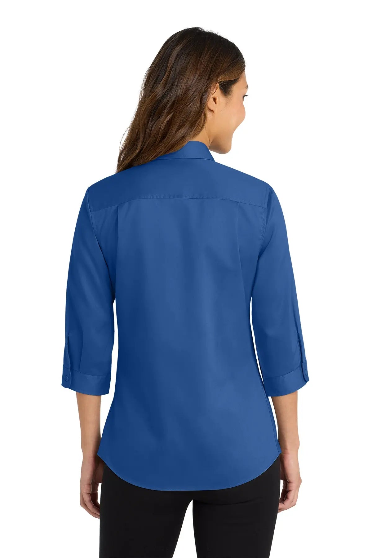 Port Authority® Women's 3/4-Sleeve SuperPro™ Twill Shirt #L665