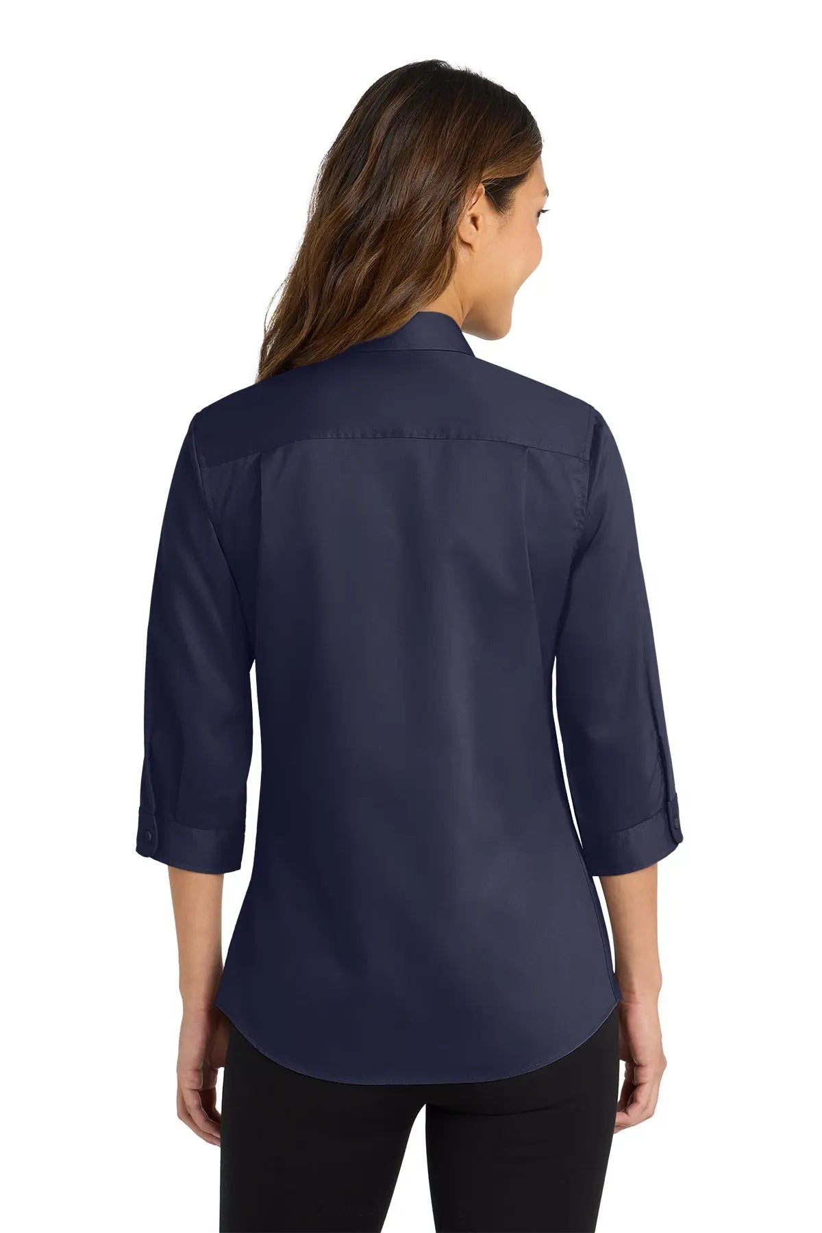 Port Authority® Women's 3/4-Sleeve SuperPro™ Twill Shirt #L665