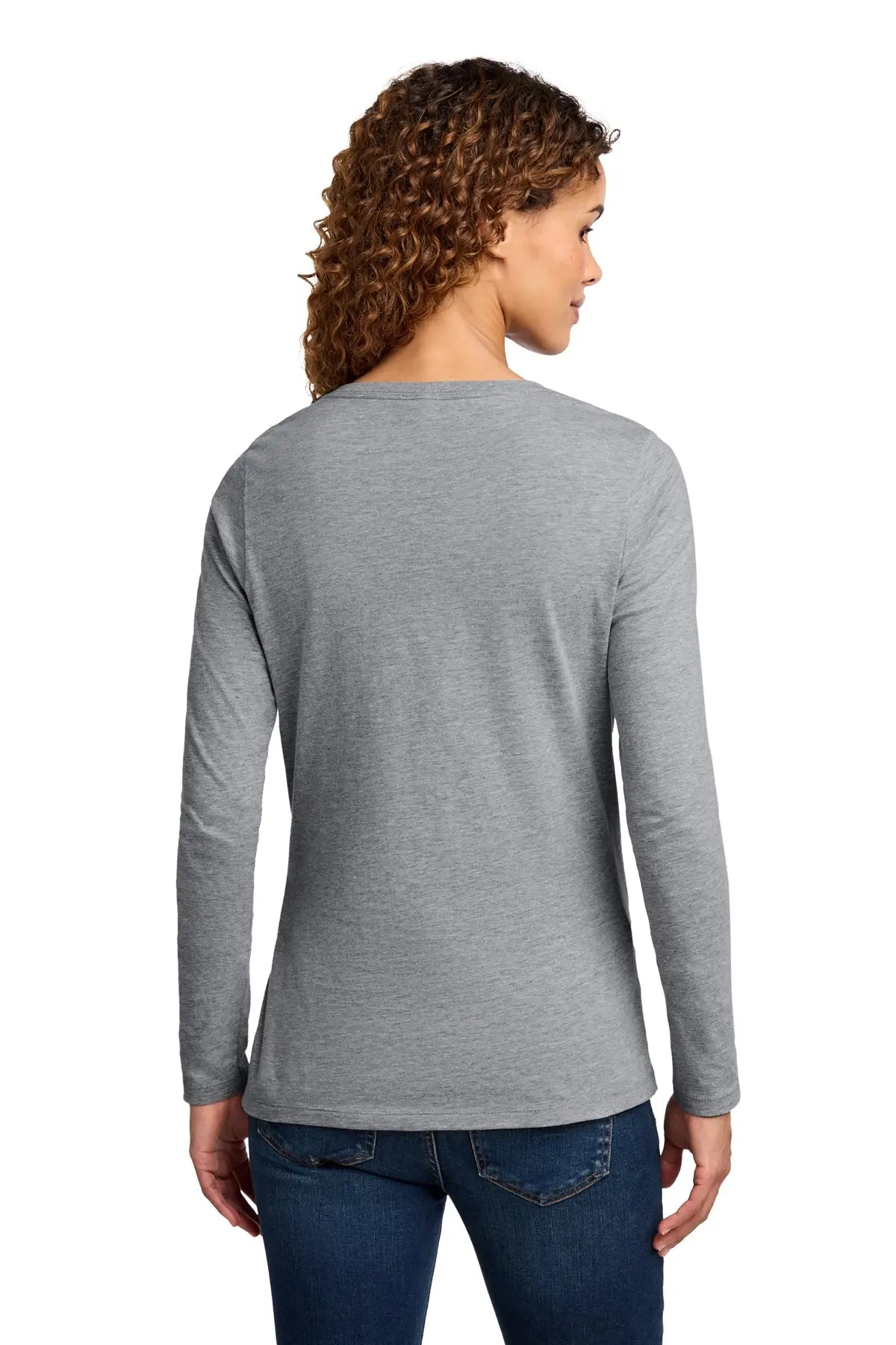 Port & Co™ Women's Long Sleeve Fan Favorite™ V-Neck Tee #LPC450VLS