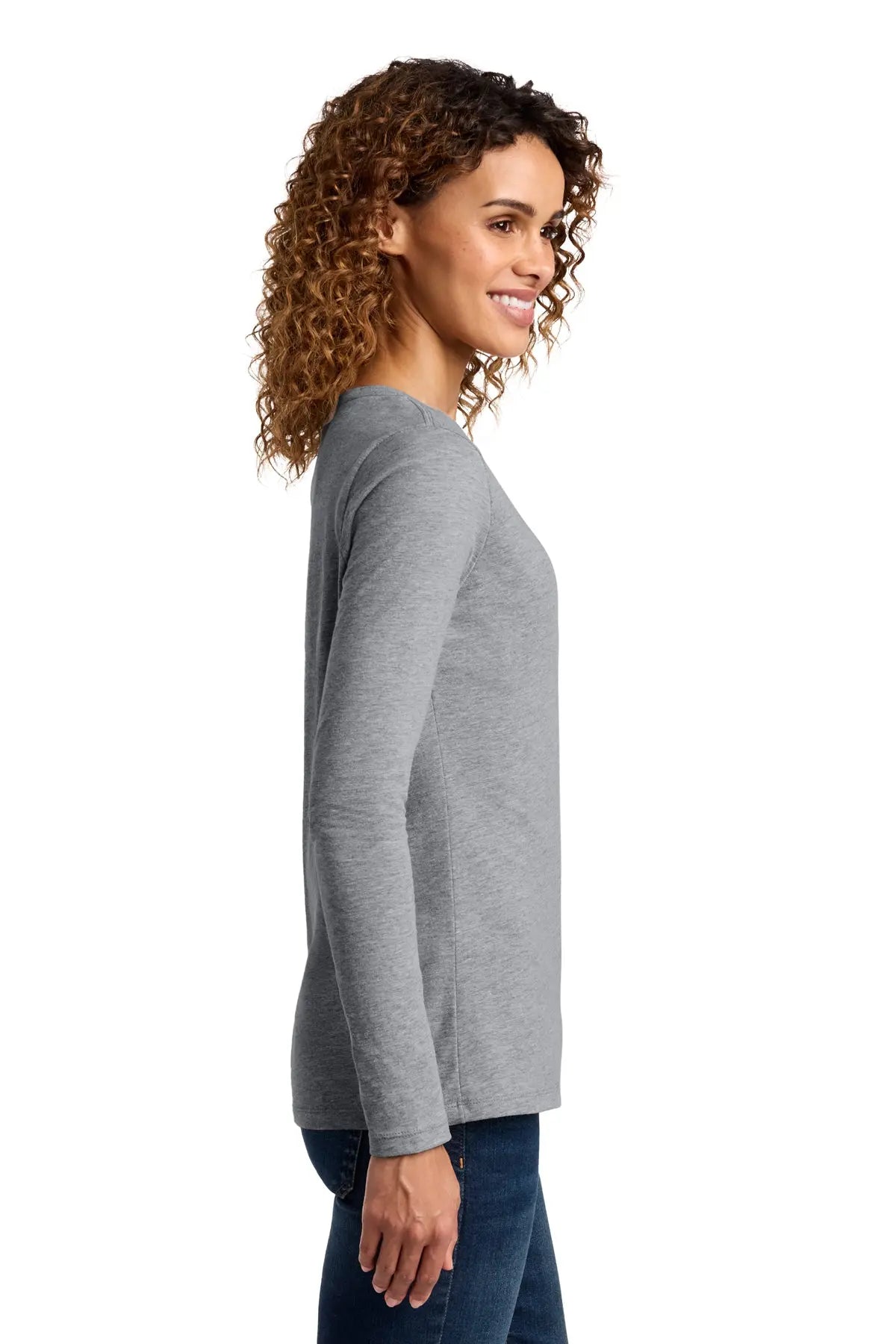 Port & Co™ Women's Long Sleeve Fan Favorite™ V-Neck Tee #LPC450VLS