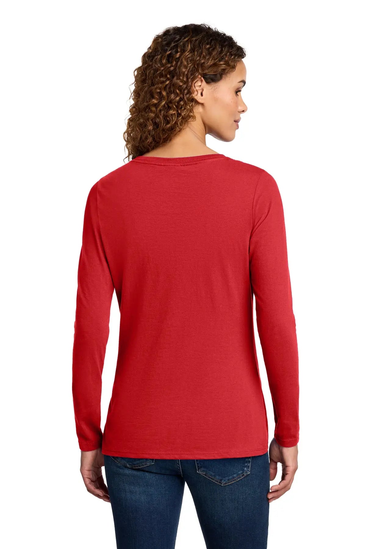 Port & Co™ Women's Long Sleeve Fan Favorite™ V-Neck Tee #LPC450VLS