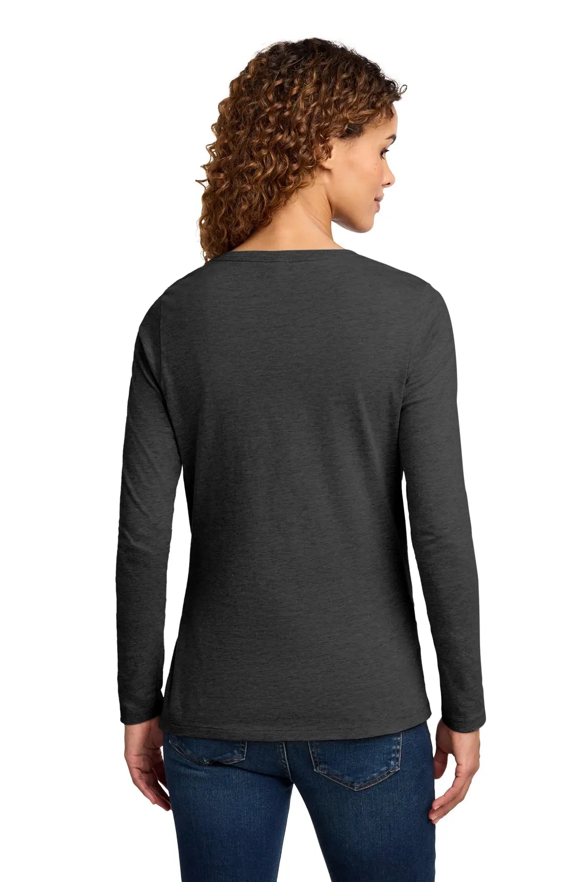 Port & Co™ Women's Long Sleeve Fan Favorite™ V-Neck Tee #LPC450VLS