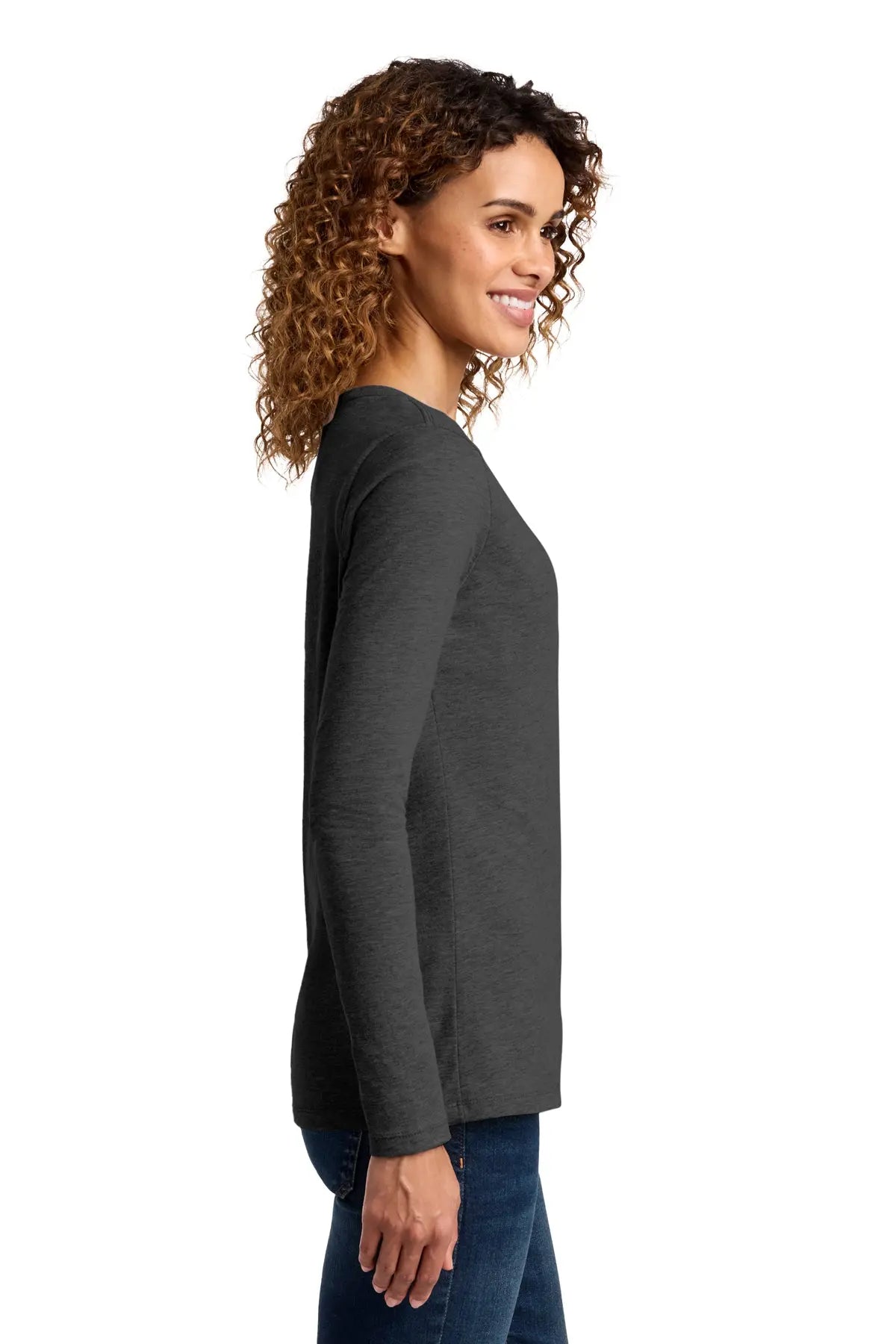 Port & Co™ Women's Long Sleeve Fan Favorite™ V-Neck Tee #LPC450VLS