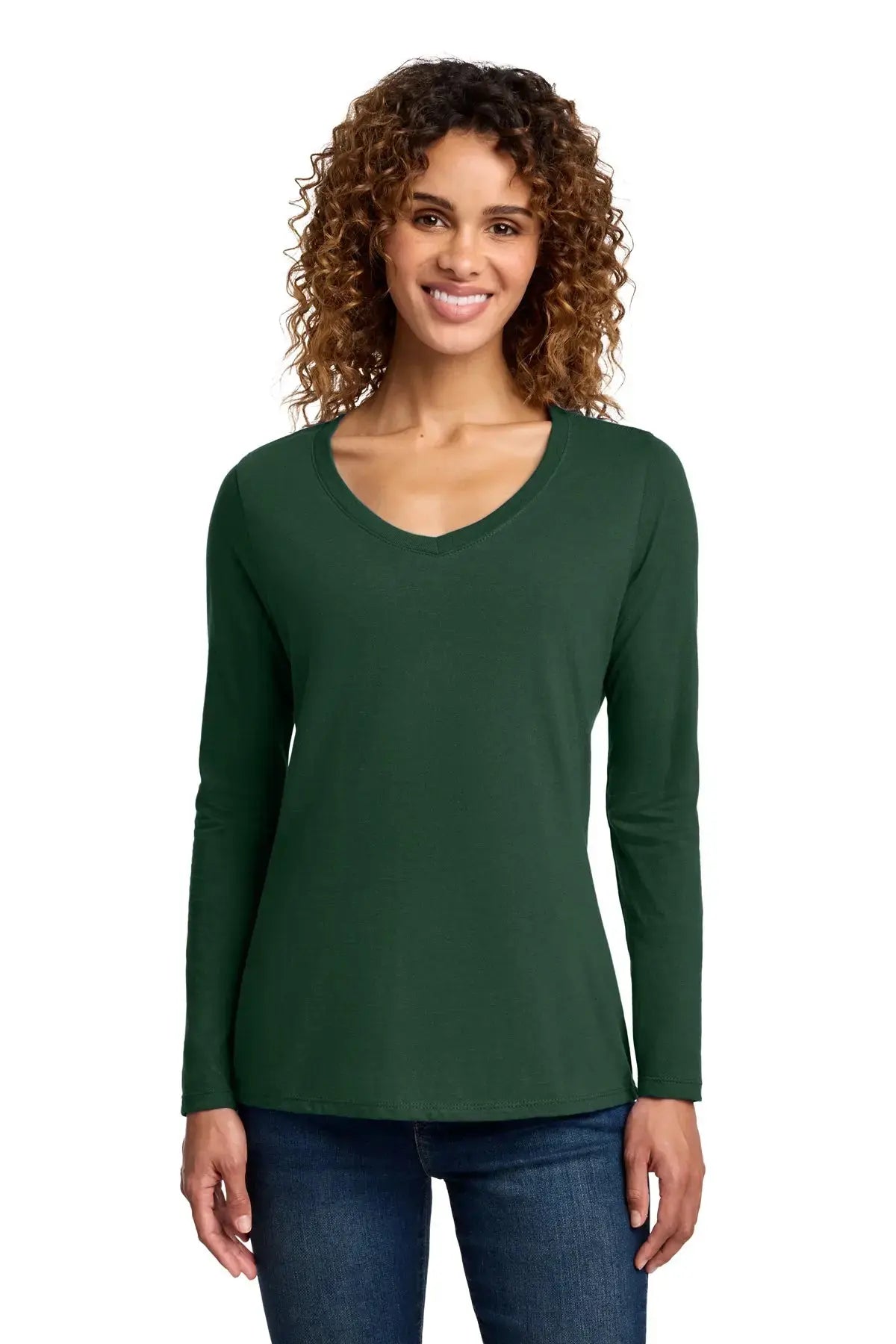 Port & Co™ Women's Long Sleeve Fan Favorite™ V-Neck Tee #LPC450VLS Game Over Merch