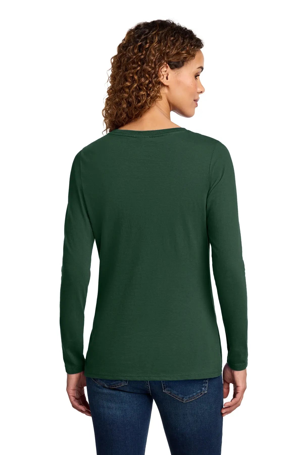 Port & Co™ Women's Long Sleeve Fan Favorite™ V-Neck Tee #LPC450VLS
