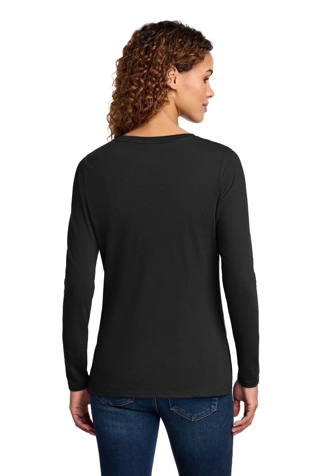 Port & Co™ Women's Long Sleeve Fan Favorite™ V-Neck Tee #LPC450VLS