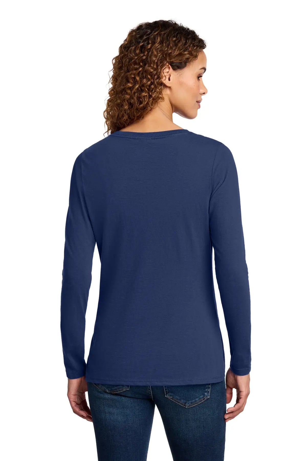 Port & Co™ Women's Long Sleeve Fan Favorite™ V-Neck Tee #LPC450VLS