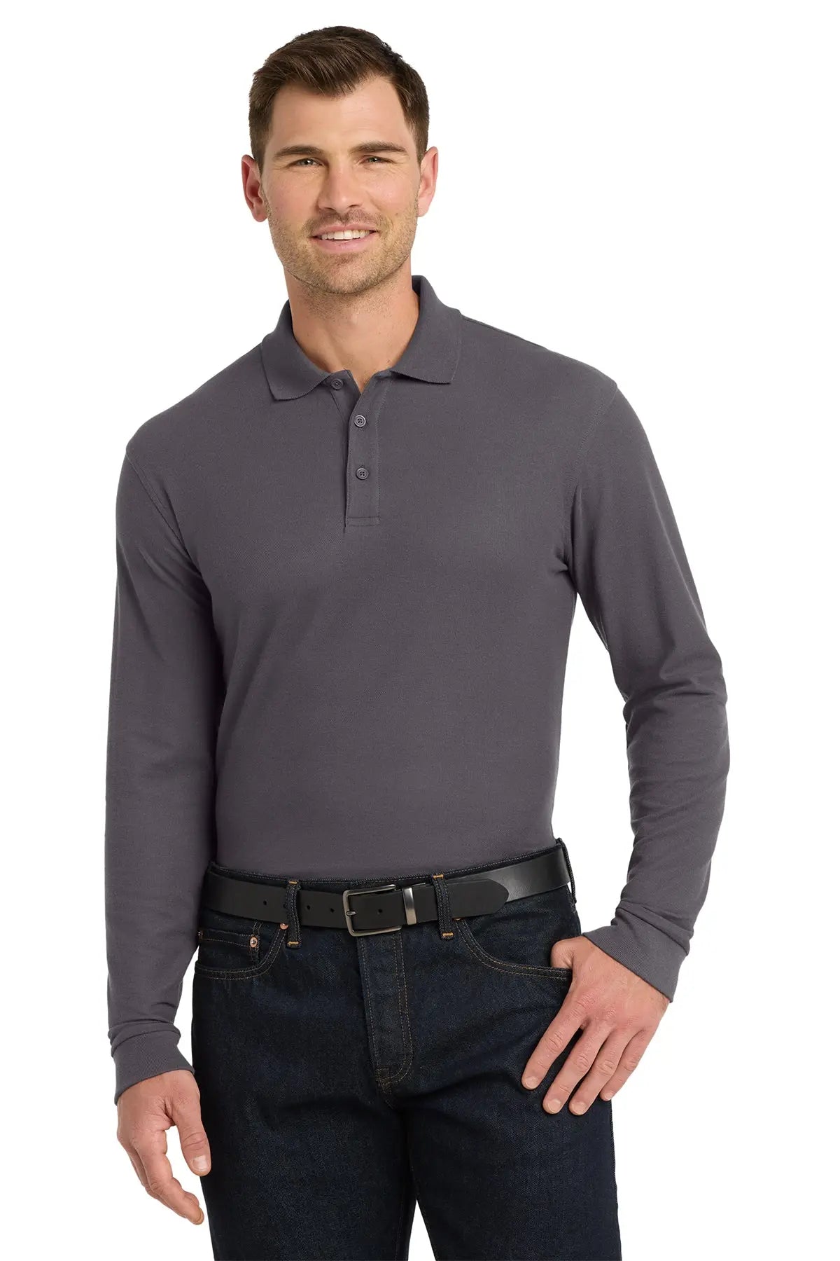 Port Authority® Long Sleeve Core Classic Pique Polo #K100LSGame Over Merch