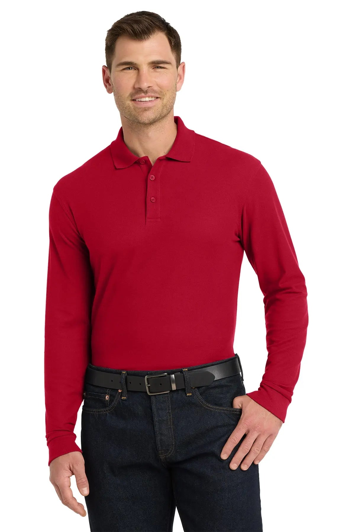 Port Authority® Long Sleeve Core Classic Pique Polo #K100LSGame Over Merch