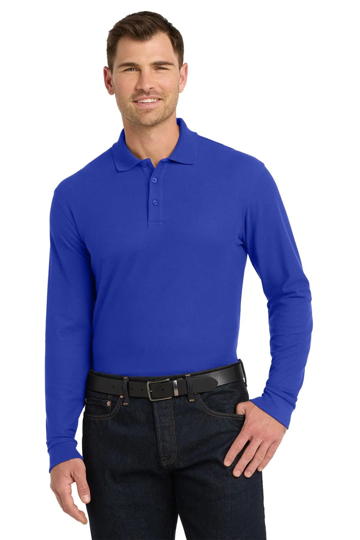 Port Authority® Long Sleeve Core Classic Pique Polo #K100LSGame Over Merch