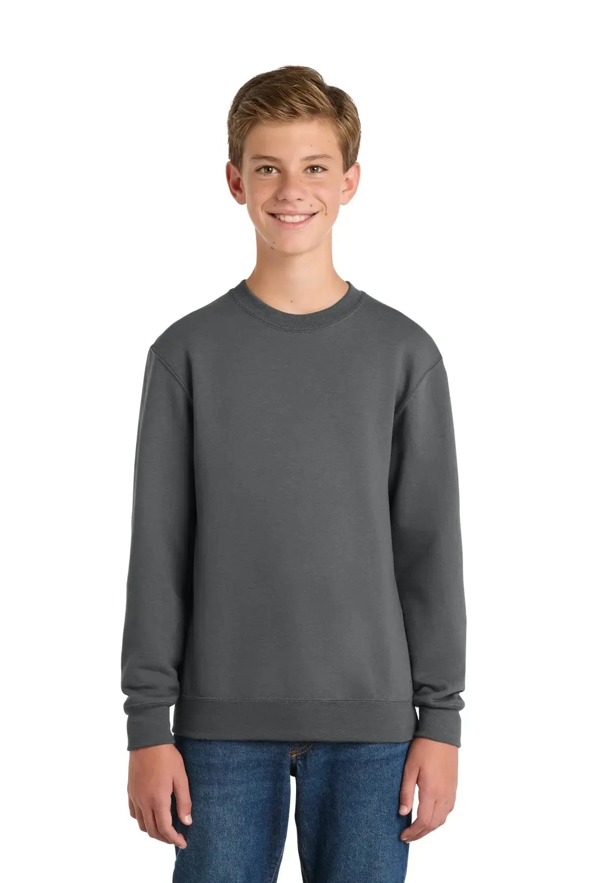 Port & Co™ Youth Core Fleece Crewneck Sweatshirt #PC78Y Game Over Merch