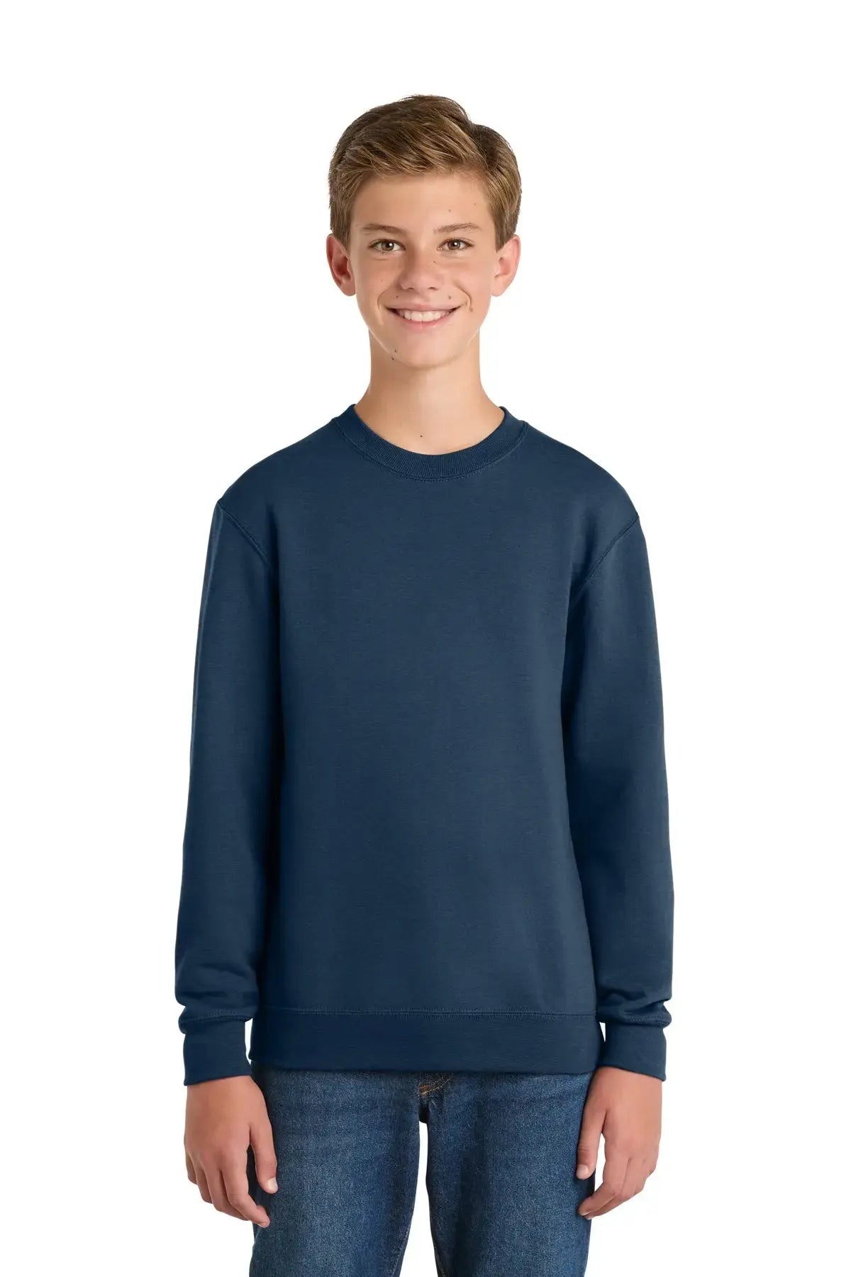 Port & Co™ Youth Core Fleece Crewneck Sweatshirt #PC78Y Game Over Merch