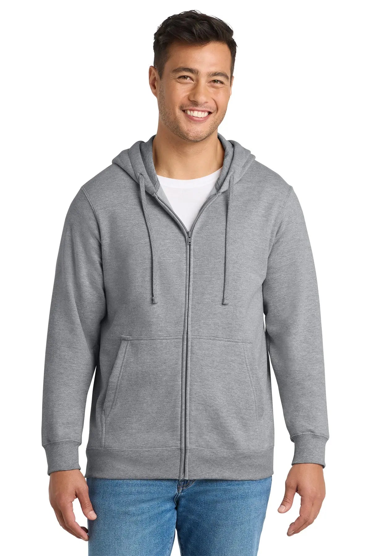 Port & Co™ Fan Favorite™ Fleece Full-Zip Hooded Sweatshirt #PC850ZH