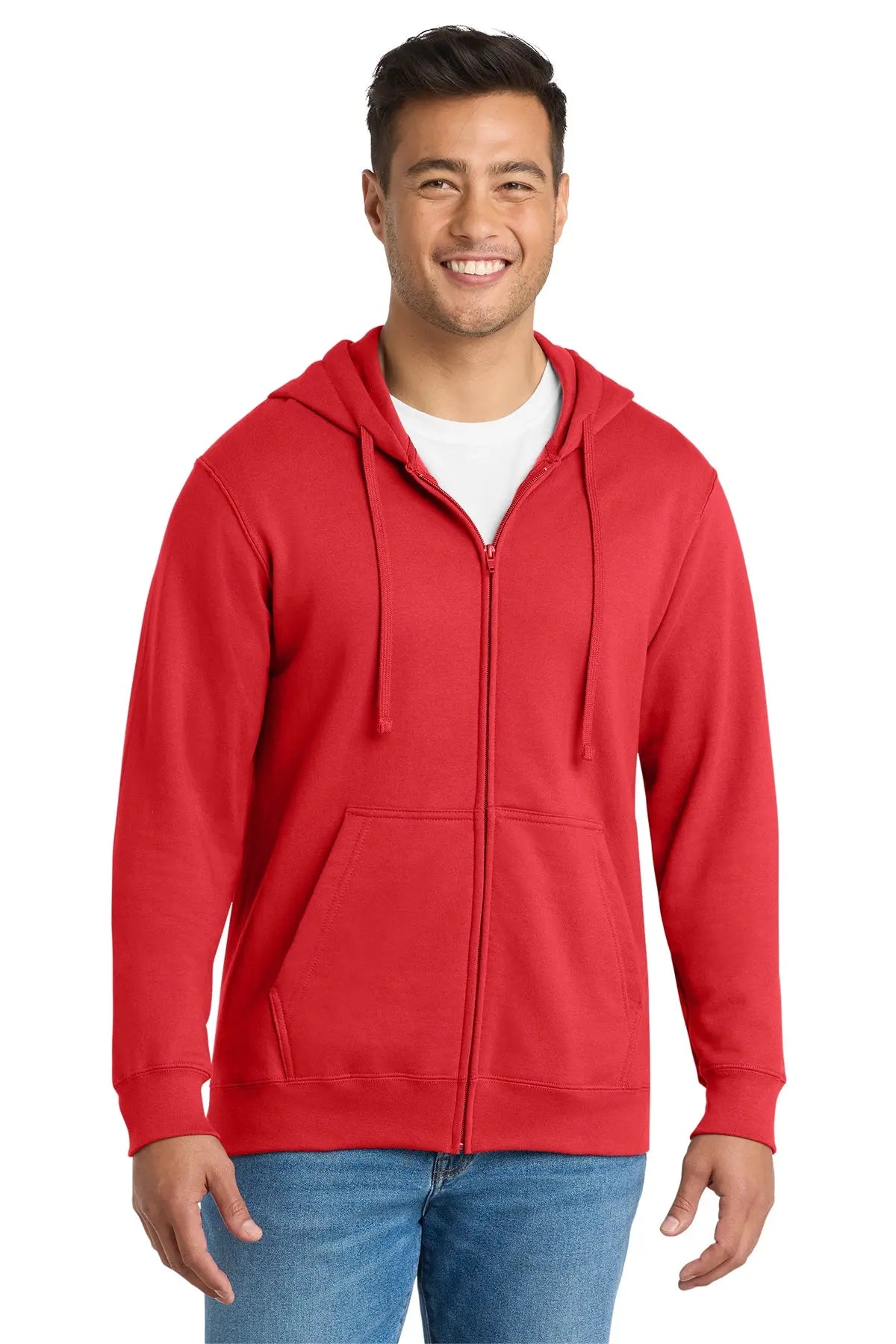 Port & Co™ Fan Favorite™ Fleece Full-Zip Hooded Sweatshirt #PC850ZH