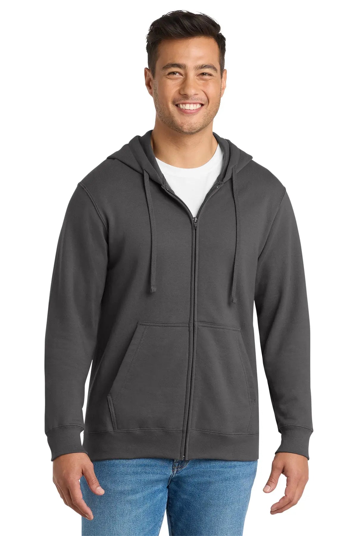 Port & Co™ Fan Favorite™ Fleece Full-Zip Hooded Sweatshirt #PC850ZH
