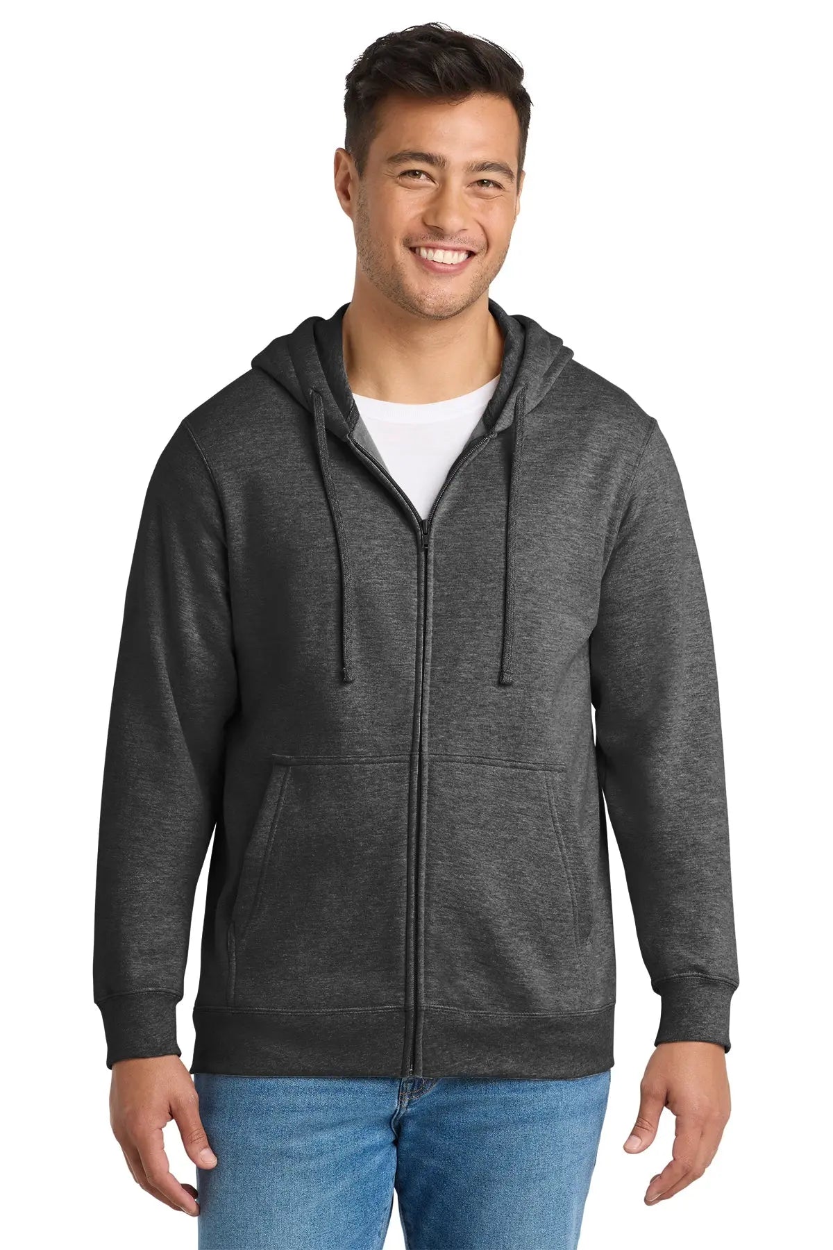 Port & Co™ Fan Favorite™ Fleece Full-Zip Hooded Sweatshirt #PC850ZH