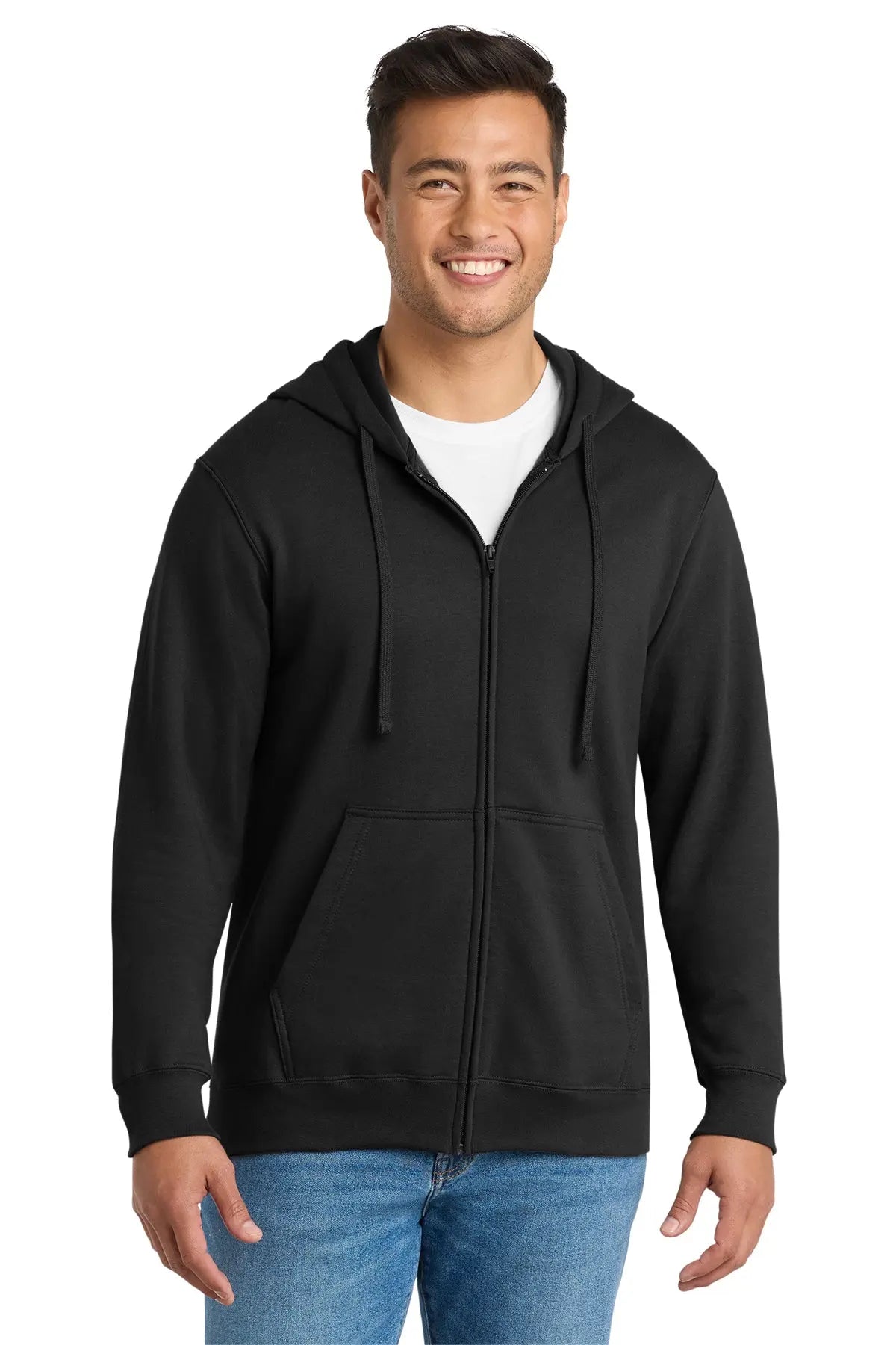 Port & Co™ Fan Favorite™ Fleece Full-Zip Hooded Sweatshirt #PC850ZH