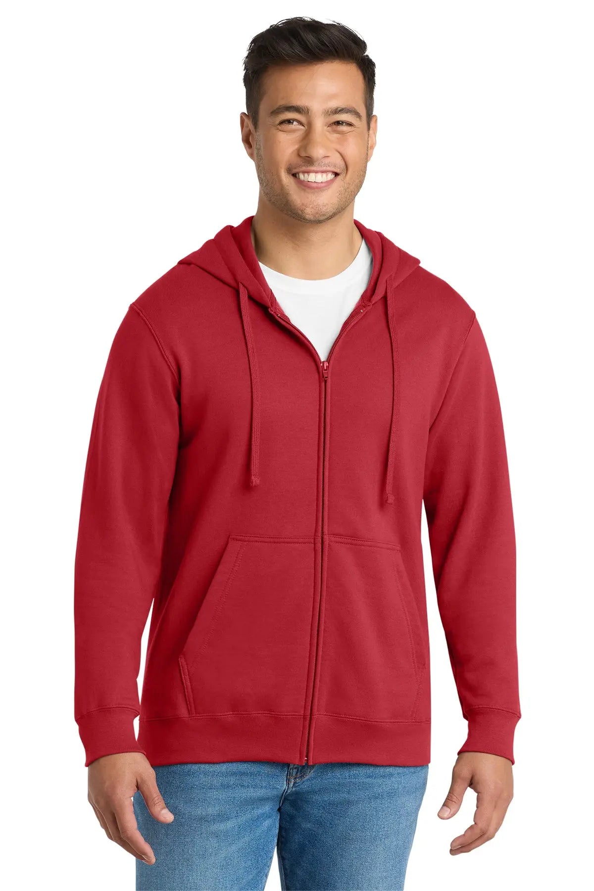 Port & Co™ Fan Favorite™ Fleece Full-Zip Hooded Sweatshirt #PC850ZH