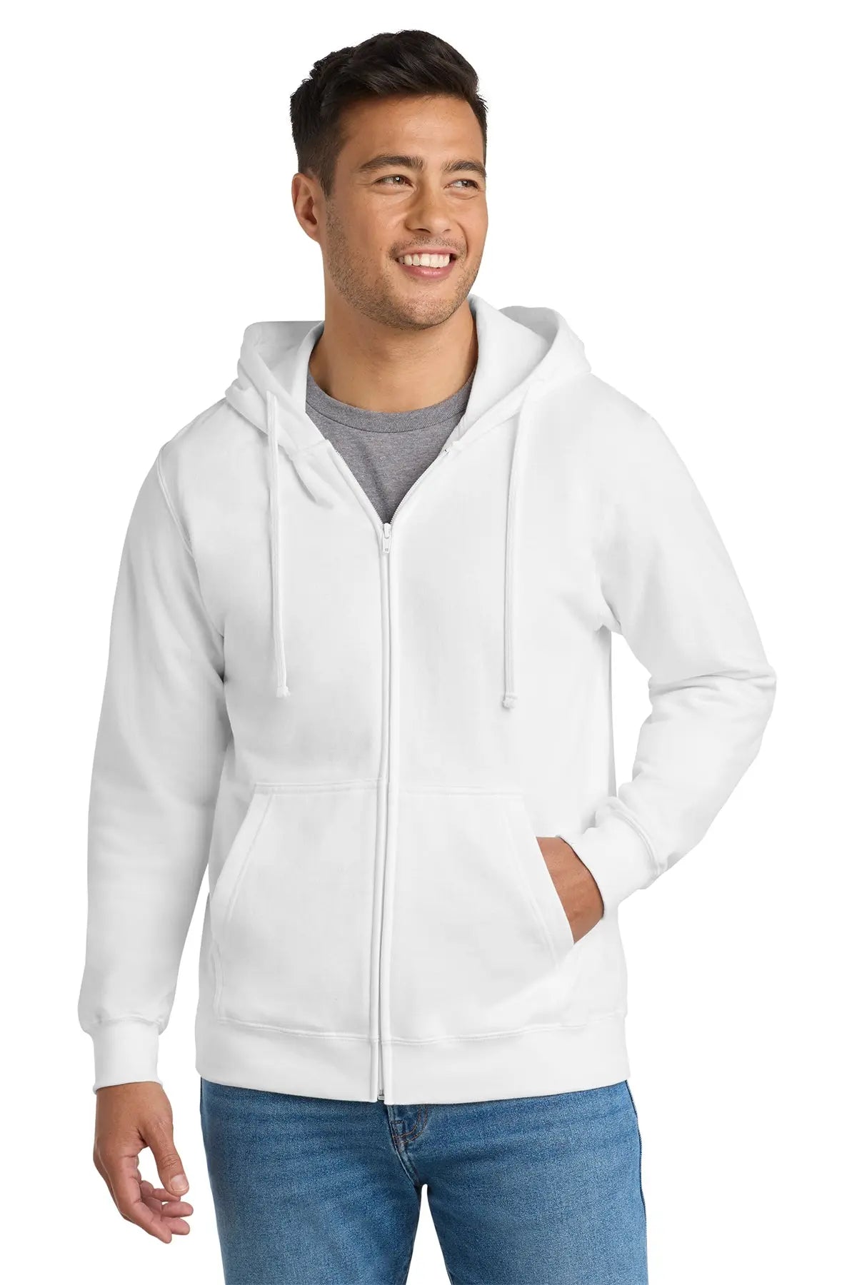 Port & Co™ Fan Favorite™ Fleece Full-Zip Hooded Sweatshirt #PC850ZH