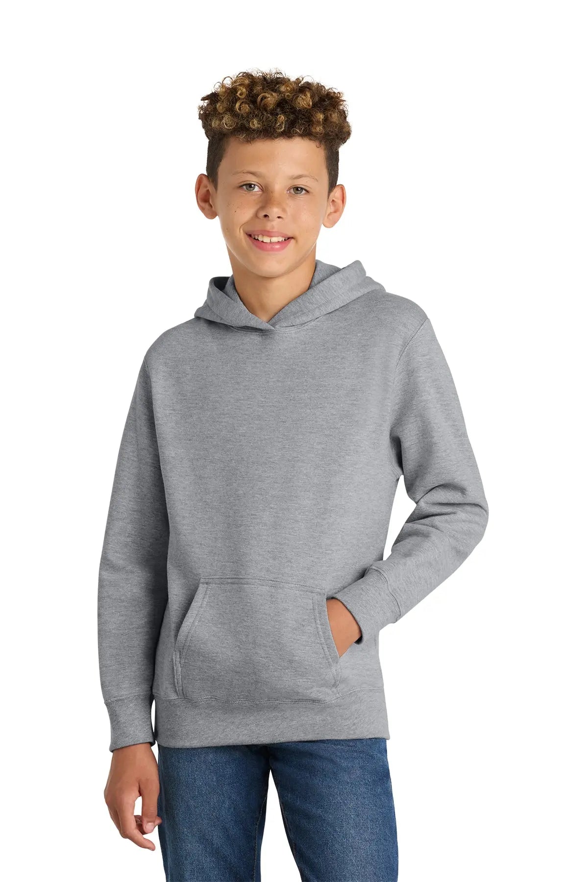 Port & Co™ Youth Fan Favorite™ Fleece Pullover Hooded Sweatshirt #PC850YH