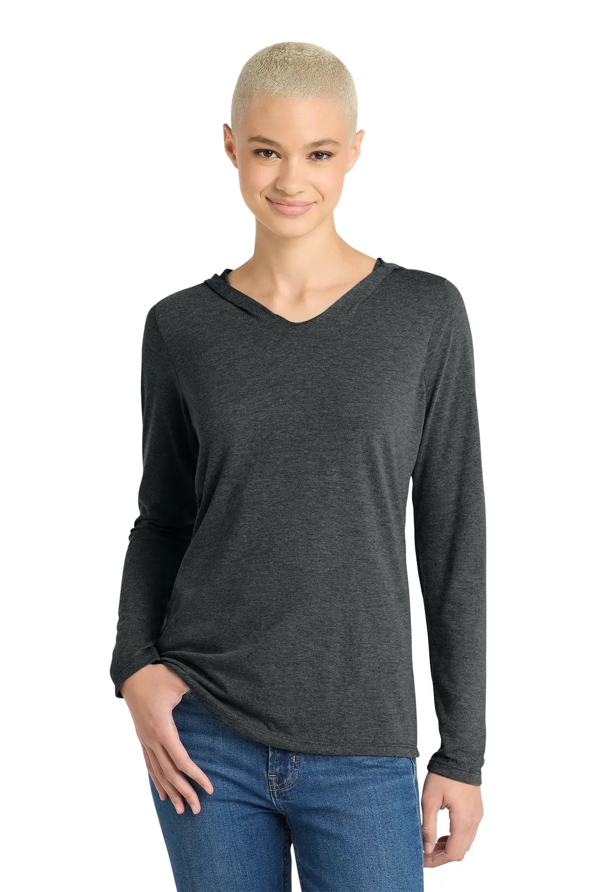 District® Women’s Perfect Tri® Long Sleeve Hoodie #DM139L