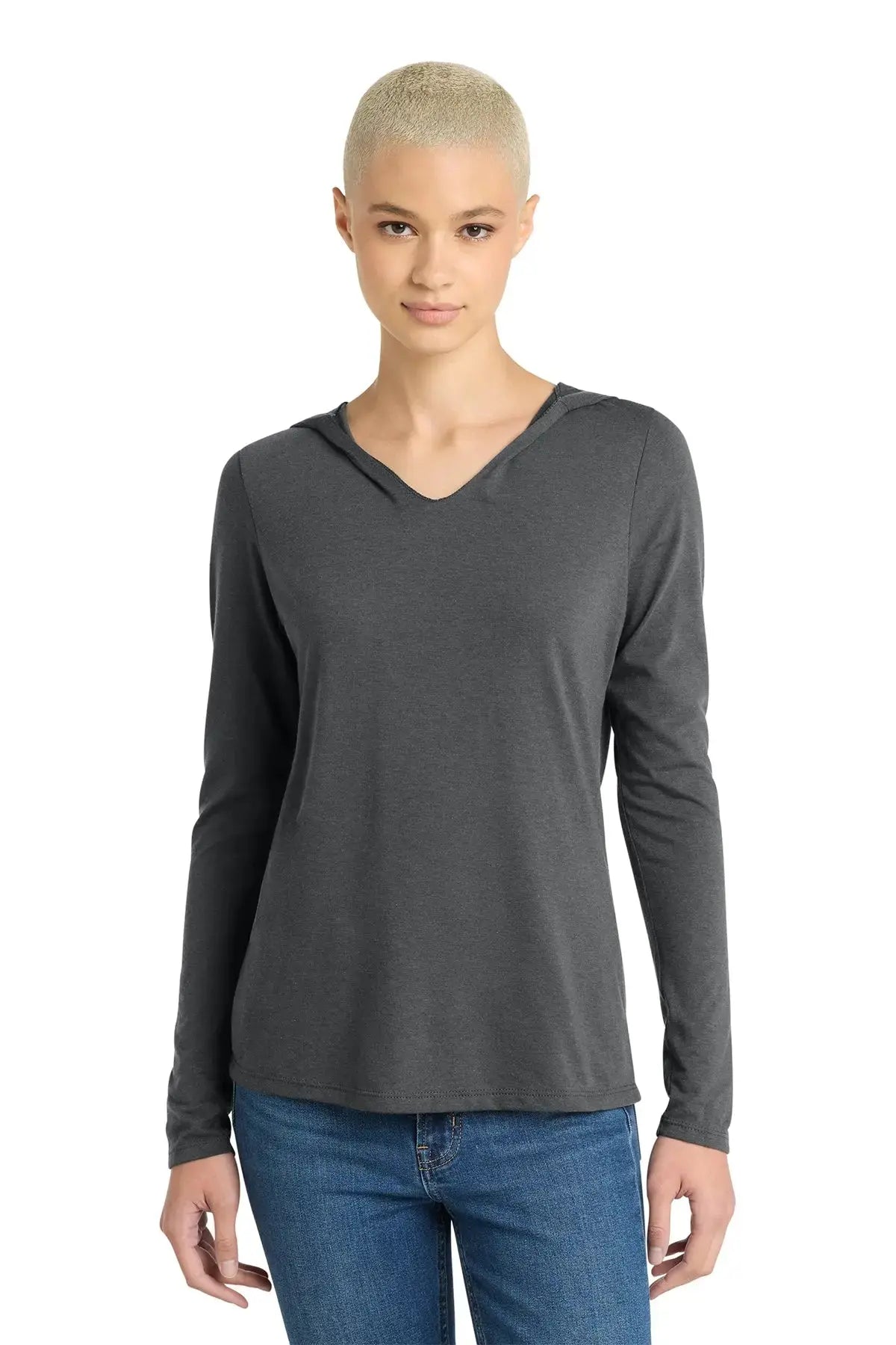 District® Women’s Perfect Tri® Long Sleeve Hoodie #DM139L Game Over Merch