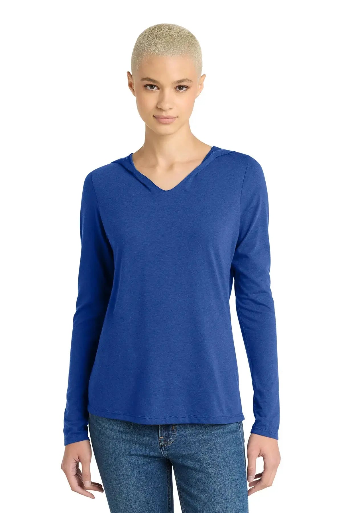 District® Women’s Perfect Tri® Long Sleeve Hoodie #DM139L Game Over Merch