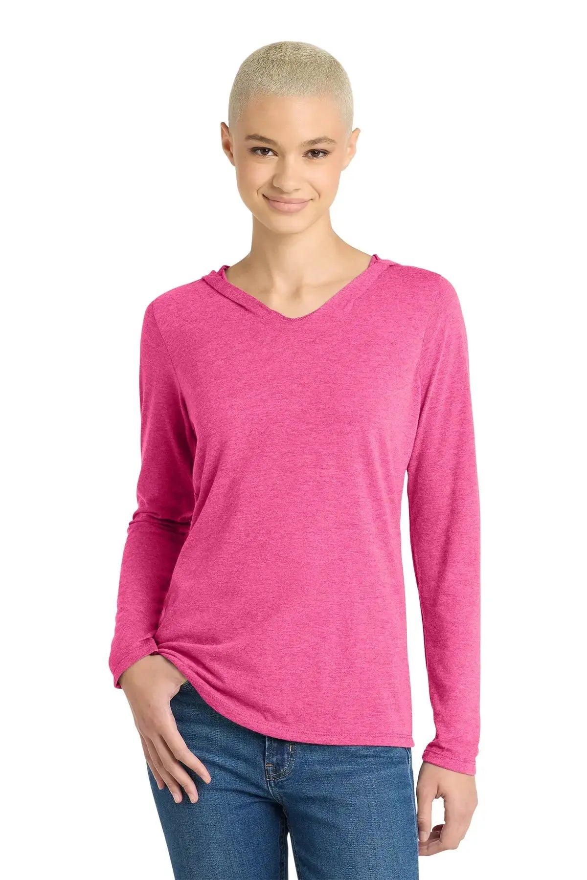District® Women’s Perfect Tri® Long Sleeve Hoodie #DM139L Game Over Merch