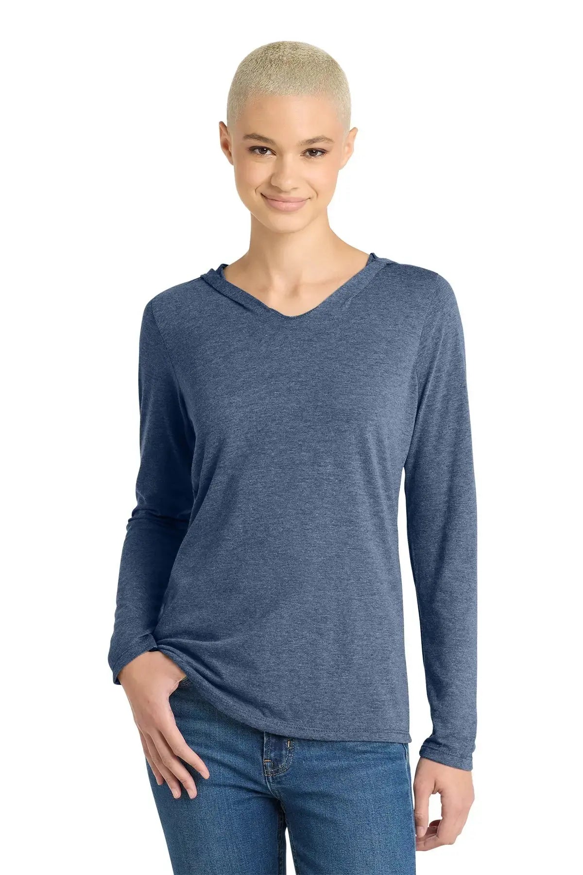 District® Women’s Perfect Tri® Long Sleeve Hoodie #DM139L Game Over Merch