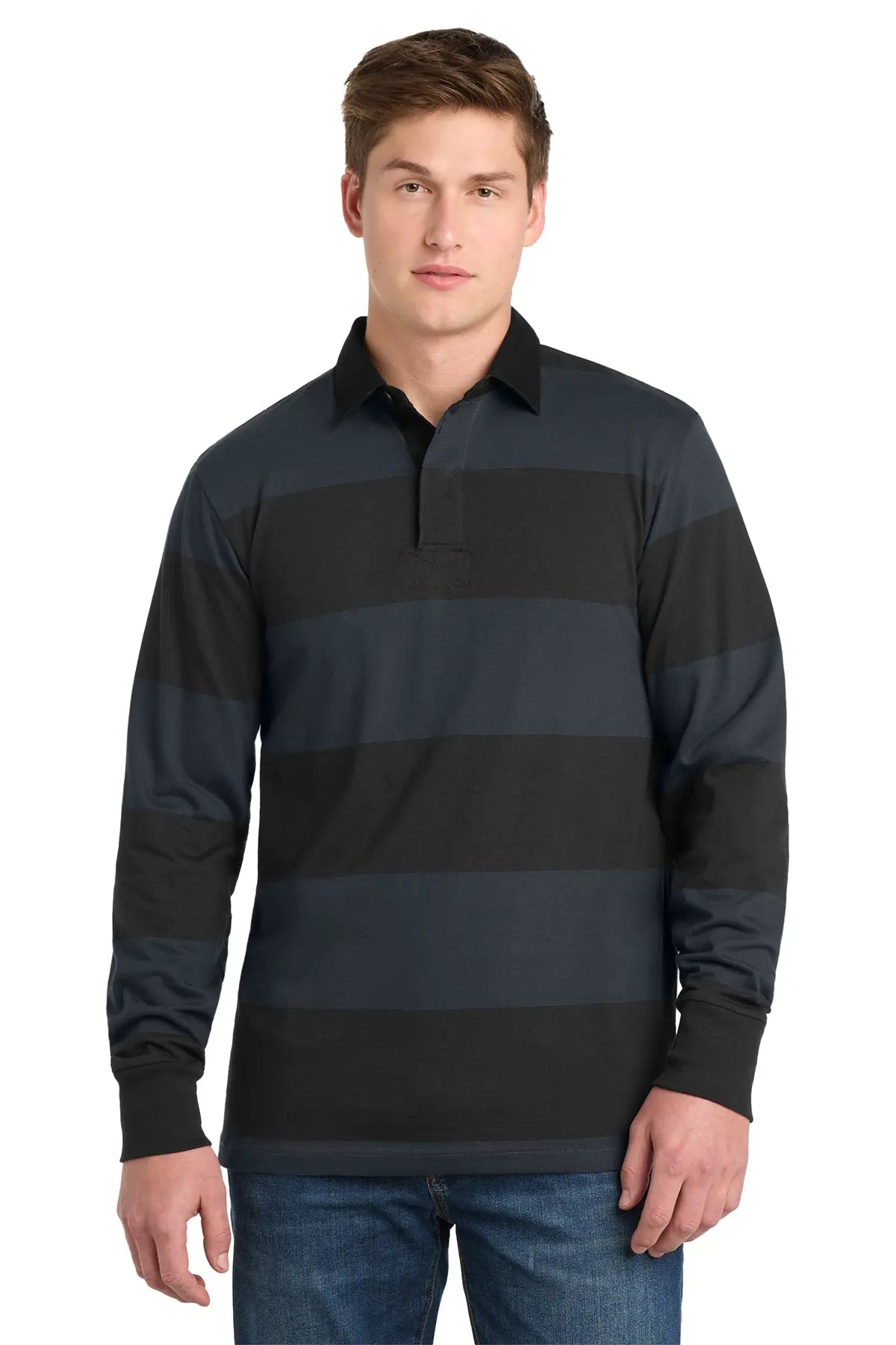 Sport-Tek® Classic Long Sleeve Rugby Polo #ST301Game Over Merch