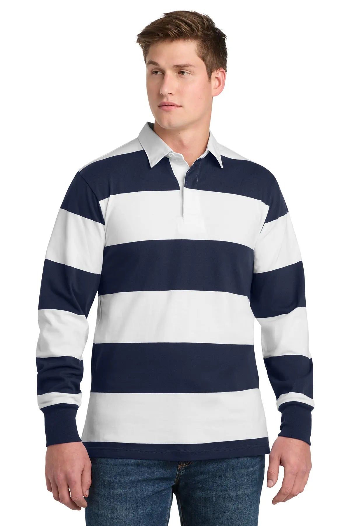 Sport-Tek® Classic Long Sleeve Rugby Polo #ST301Game Over Merch