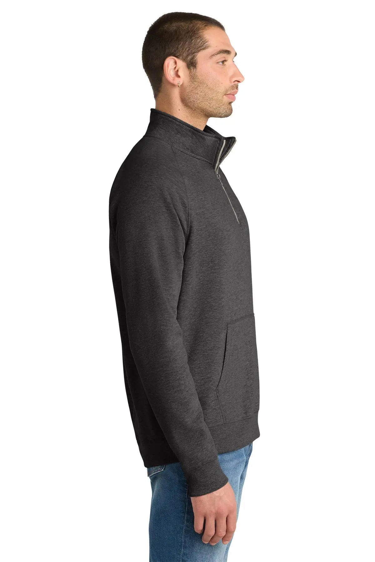 District® Lightweight Fleece 1/4-Zip #DM392 Game Over Merch