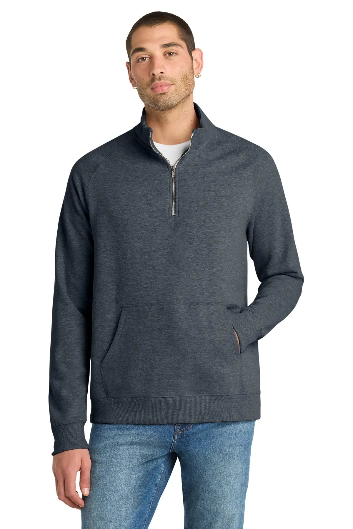 District® Lightweight Fleece 1/4-Zip #DM392 Game Over Merch
