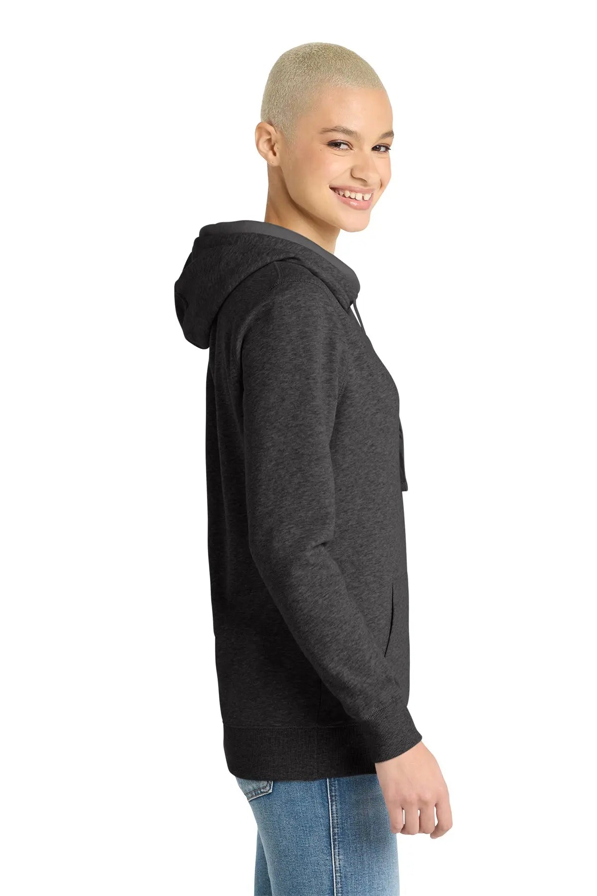 District® Women’s Lightweight Fleece Hoodie #DM493