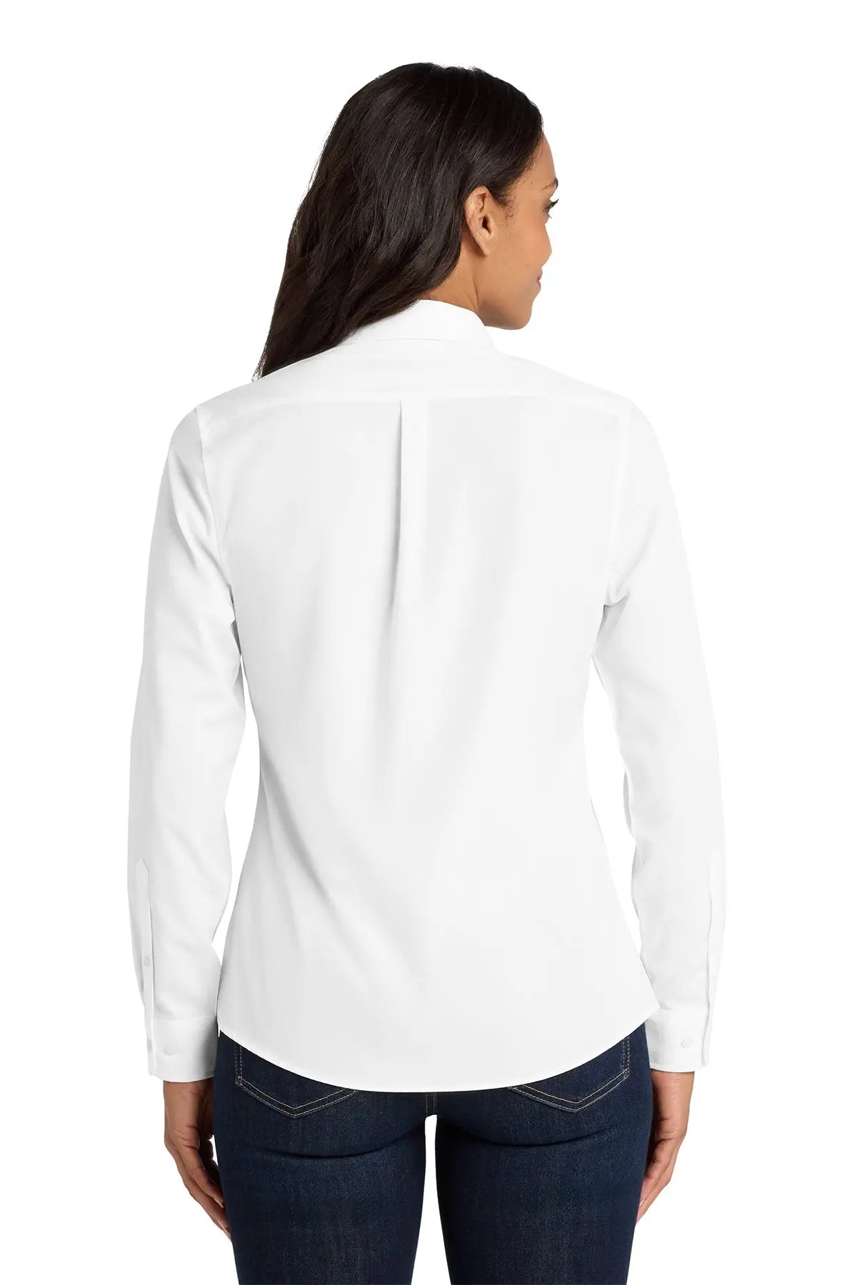Port Authority® Women's Long Sleeve Carefree Poplin Shirt #LW100