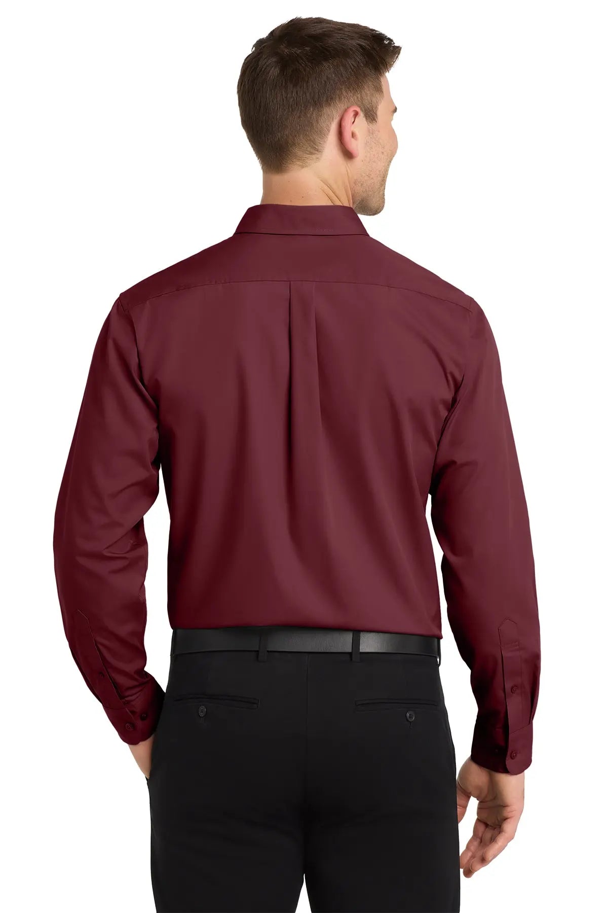 Port Authority® Long Sleeve Carefree Poplin Shirt #W100