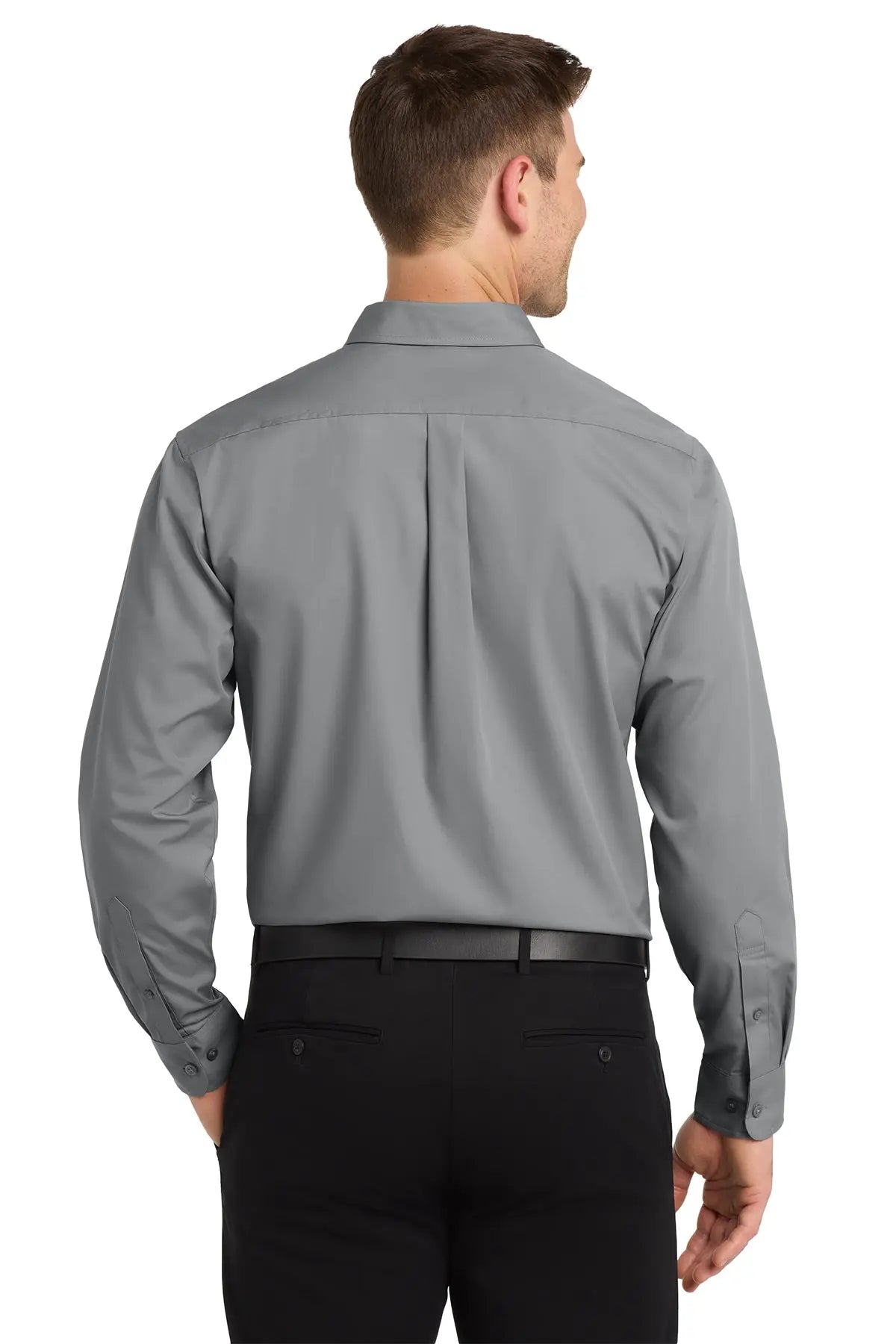 Port Authority® Long Sleeve Carefree Poplin Shirt #W100