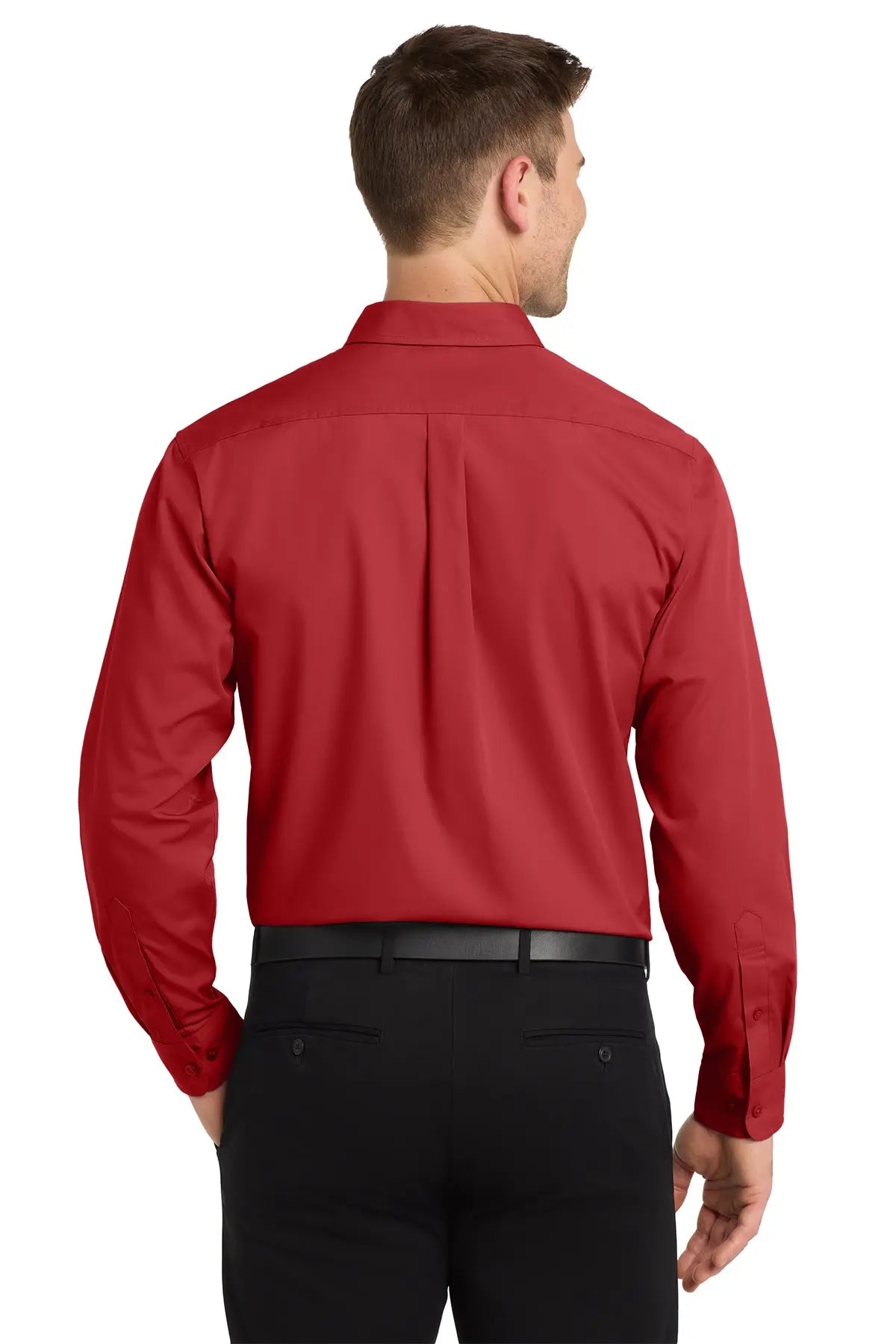 Port Authority® Long Sleeve Carefree Poplin Shirt #W100
