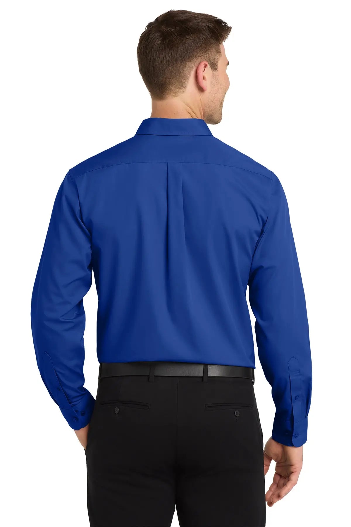 Port Authority® Long Sleeve Carefree Poplin Shirt #W100
