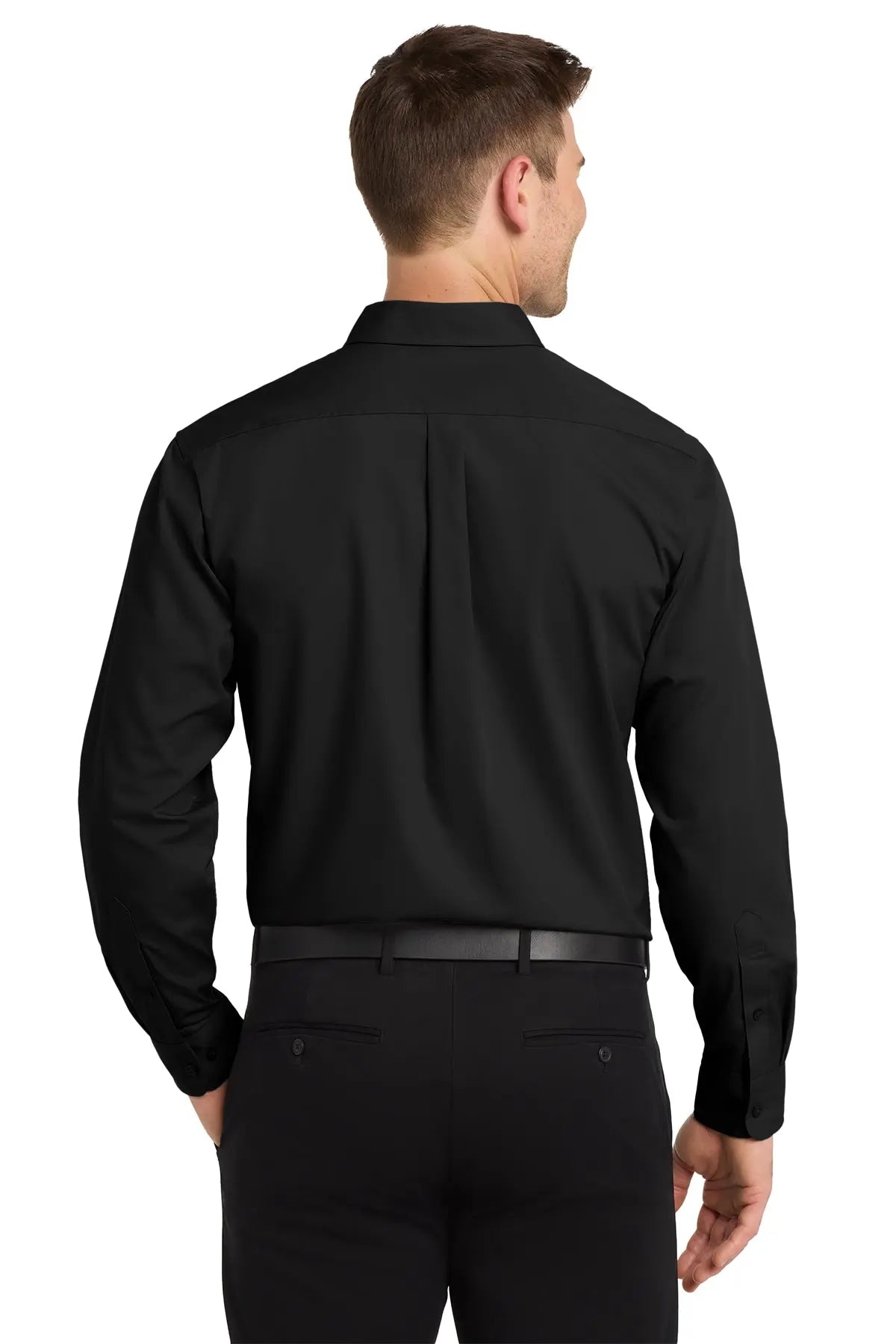 Port Authority® Tall Long Sleeve Carefree Poplin Shirt #TW100