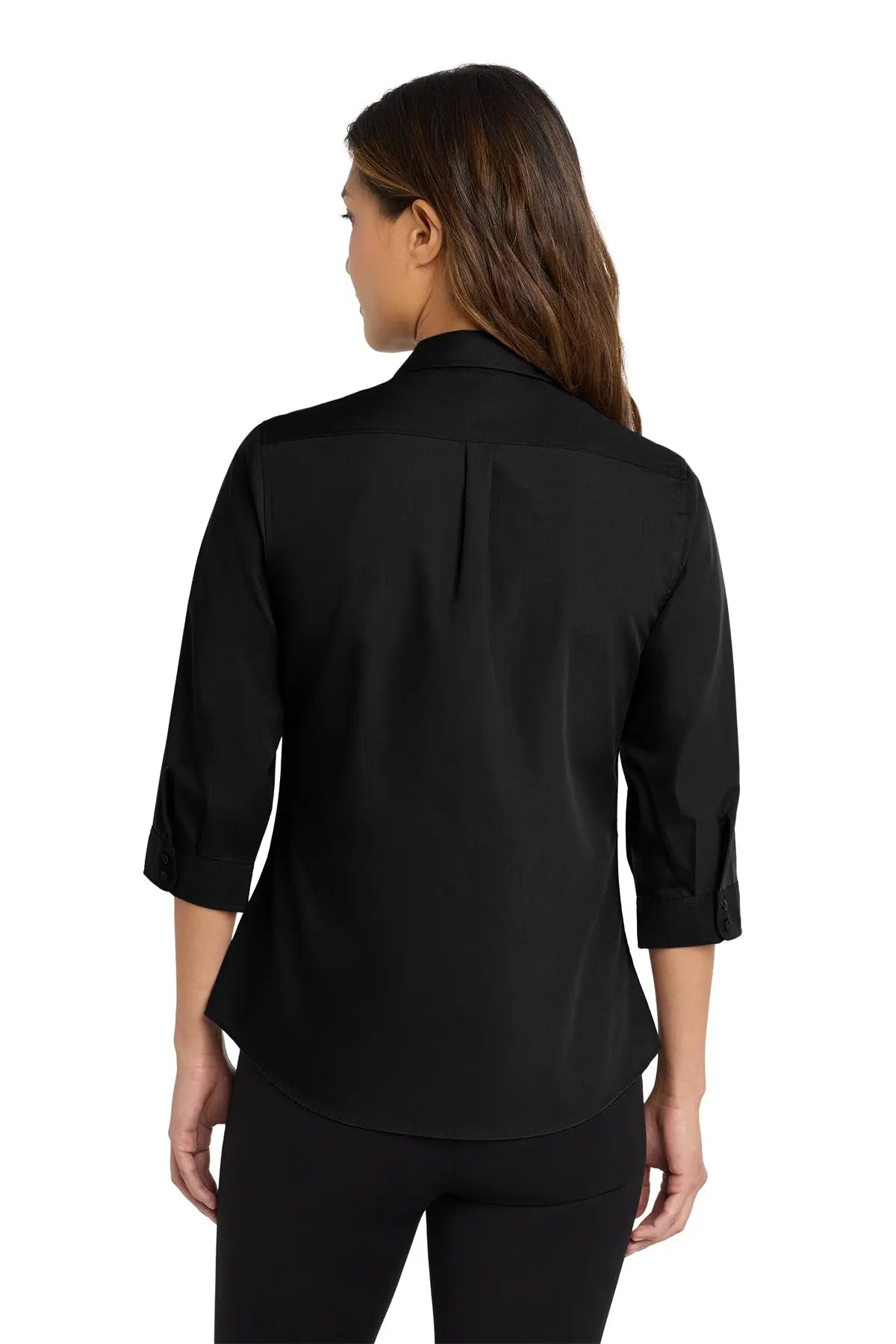 Port Authority® Women's 3/4-Sleeve Carefree Poplin Shirt #LW102