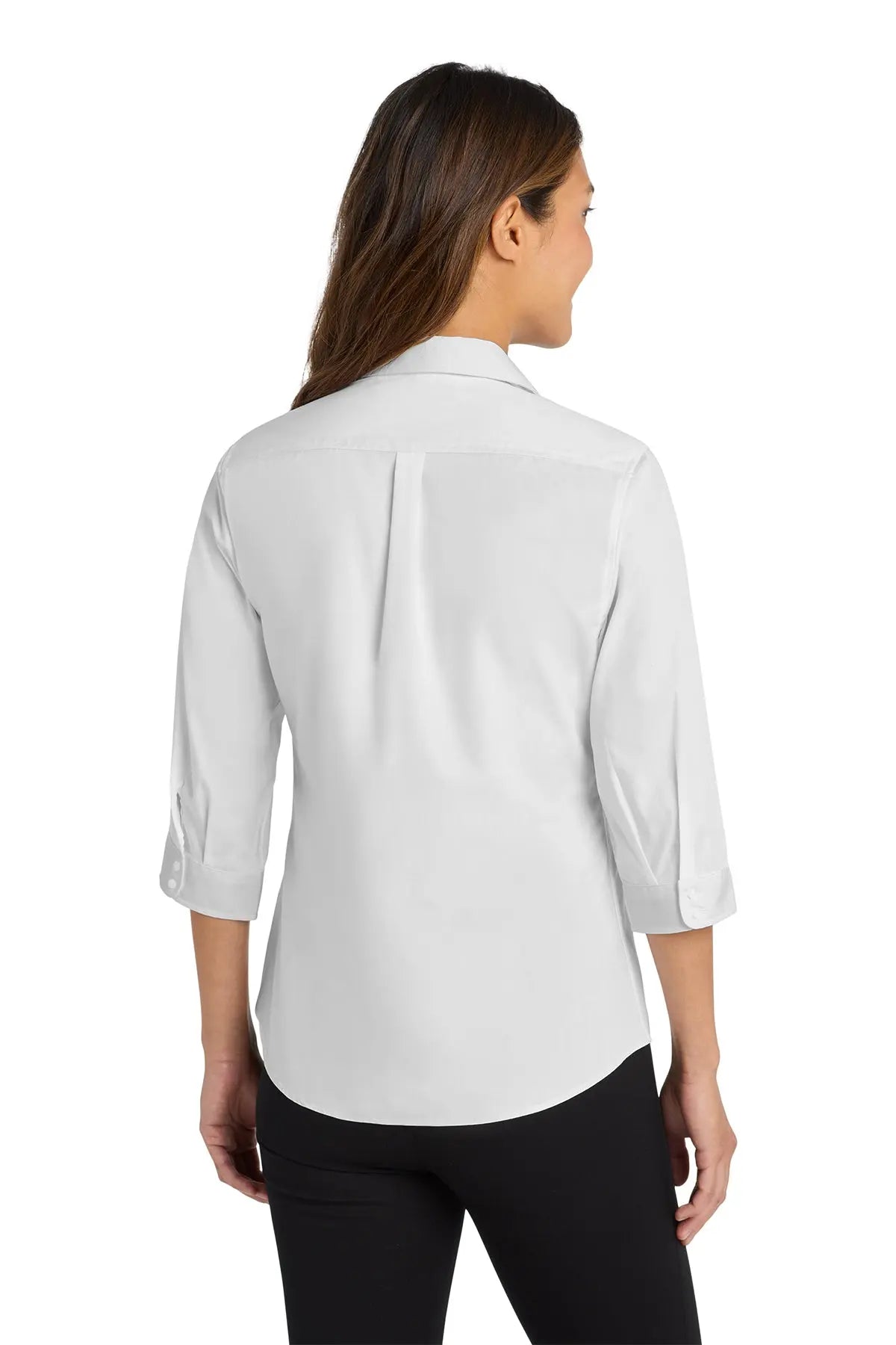 Port Authority® Women's 3/4-Sleeve Carefree Poplin Shirt #LW102