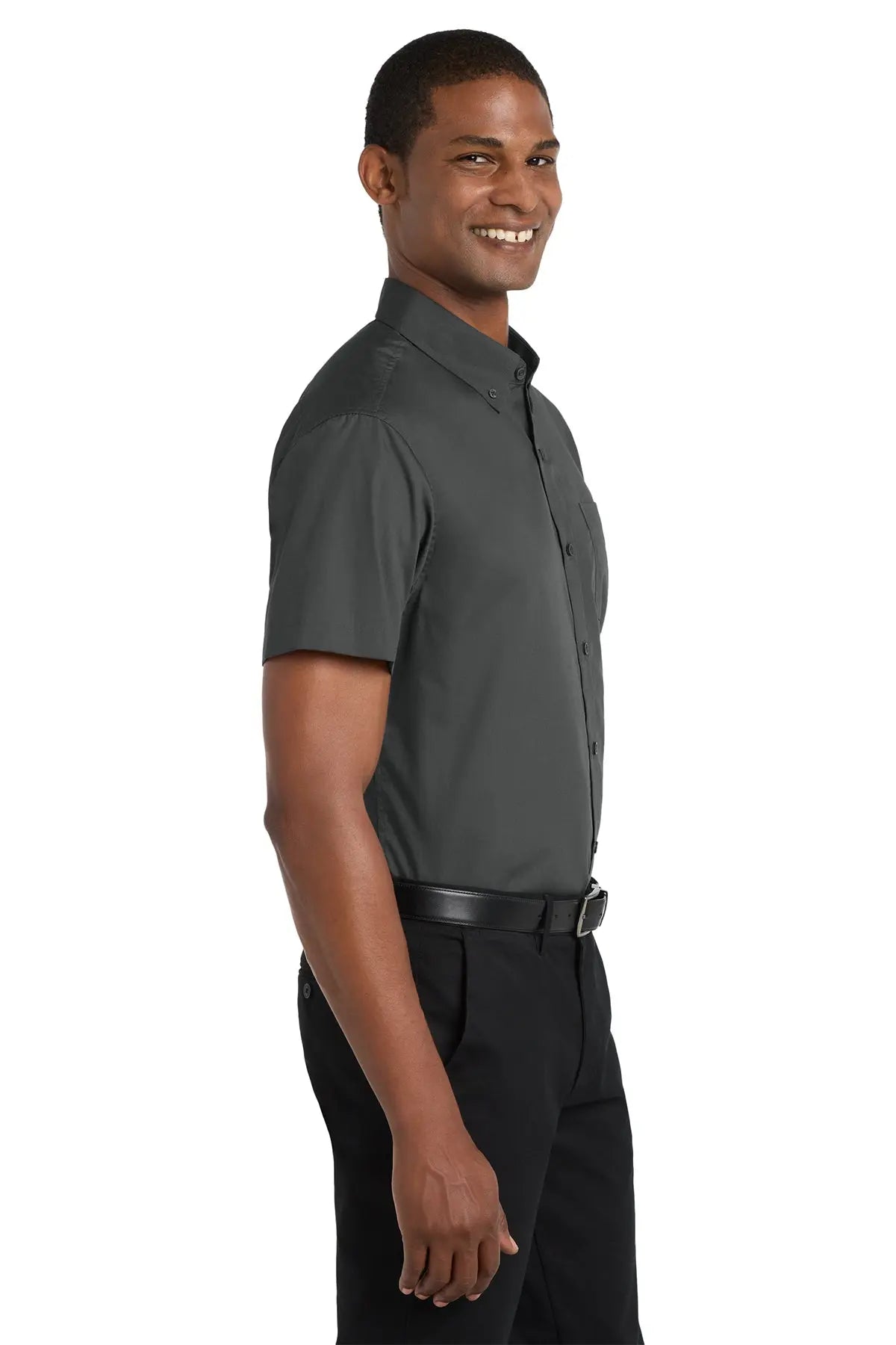 Port Authority® Short Sleeve Carefree Poplin Shirt #W101