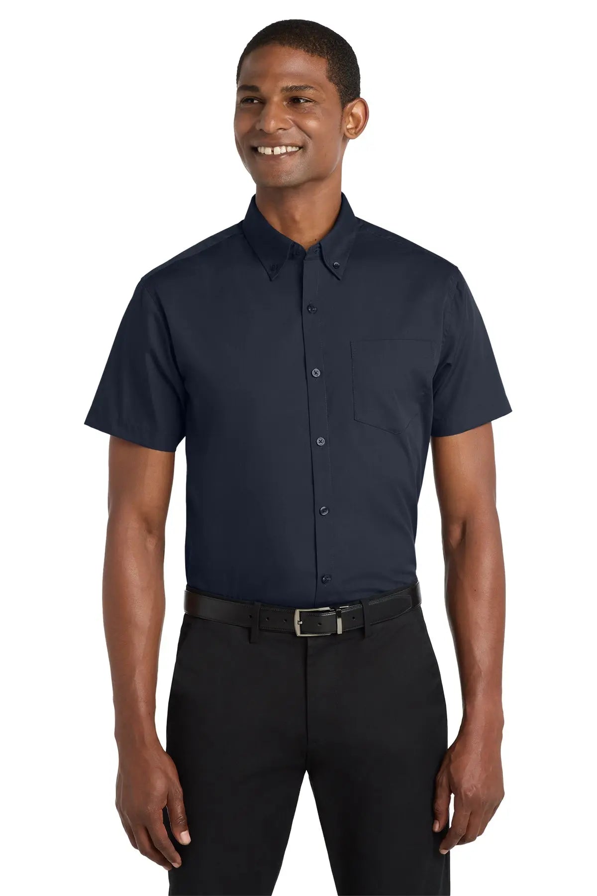Port Authority® Short Sleeve Carefree Poplin Shirt #W101