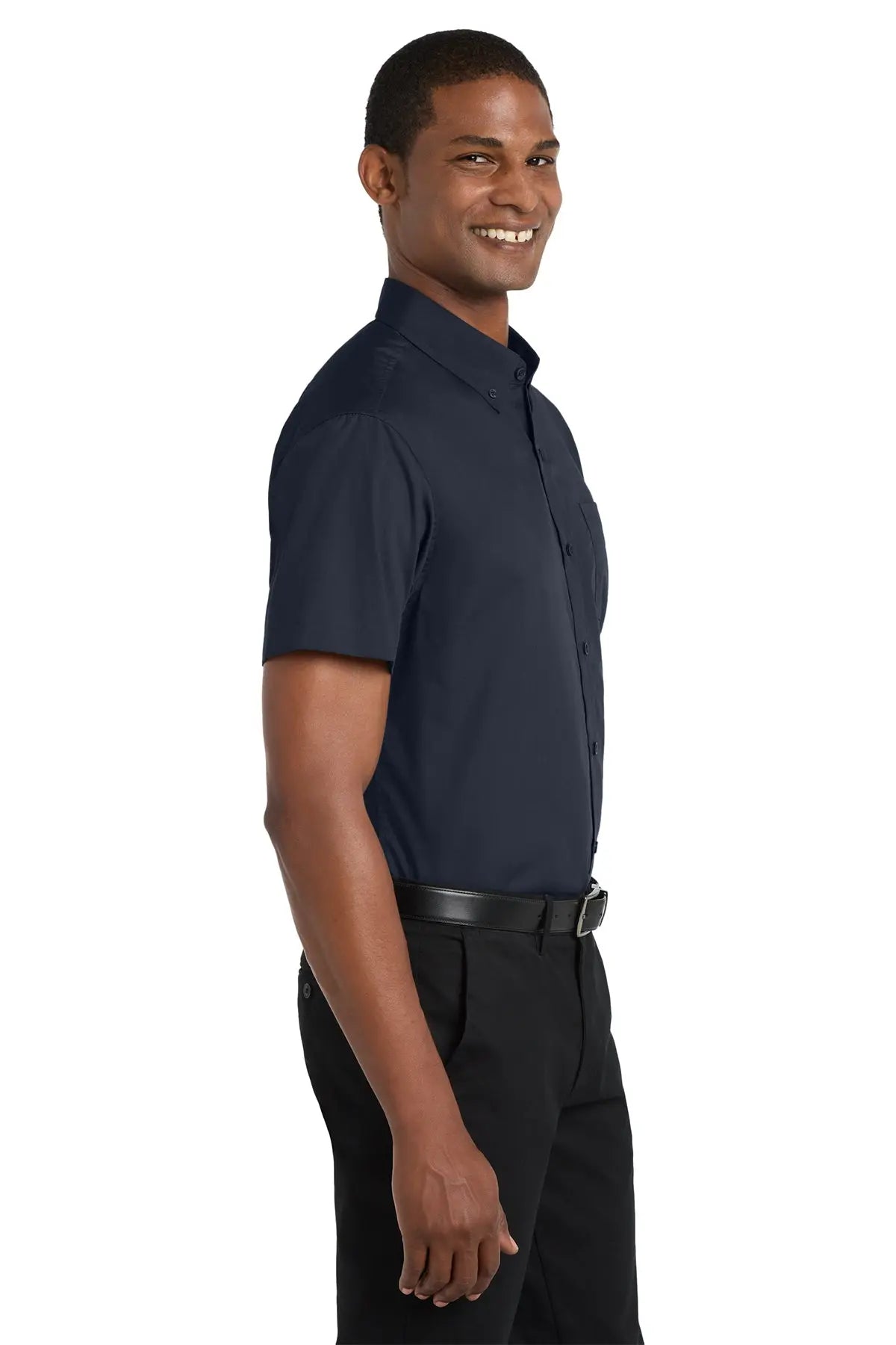 Port Authority® Short Sleeve Carefree Poplin Shirt #W101
