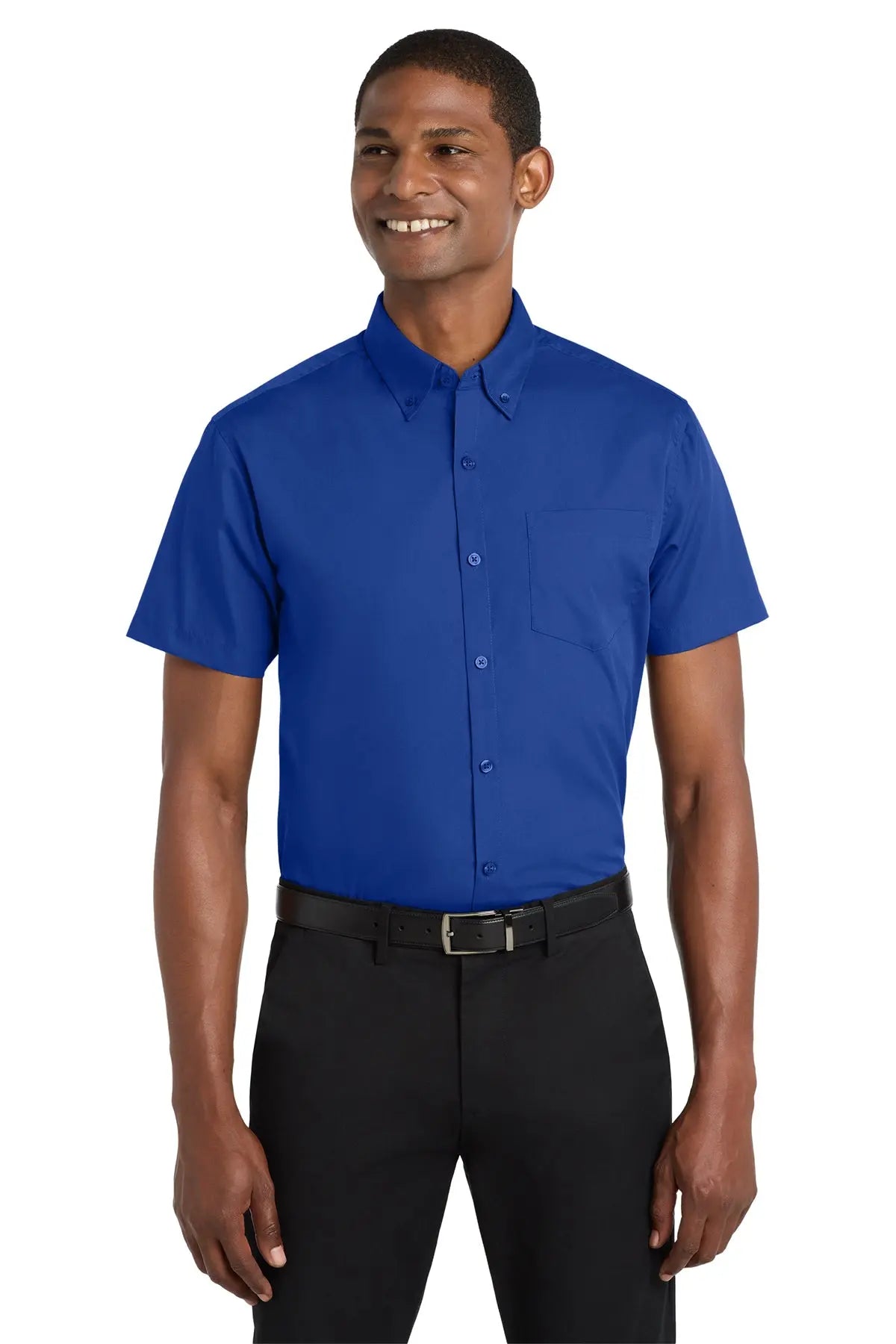 Port Authority® Short Sleeve Carefree Poplin Shirt #W101